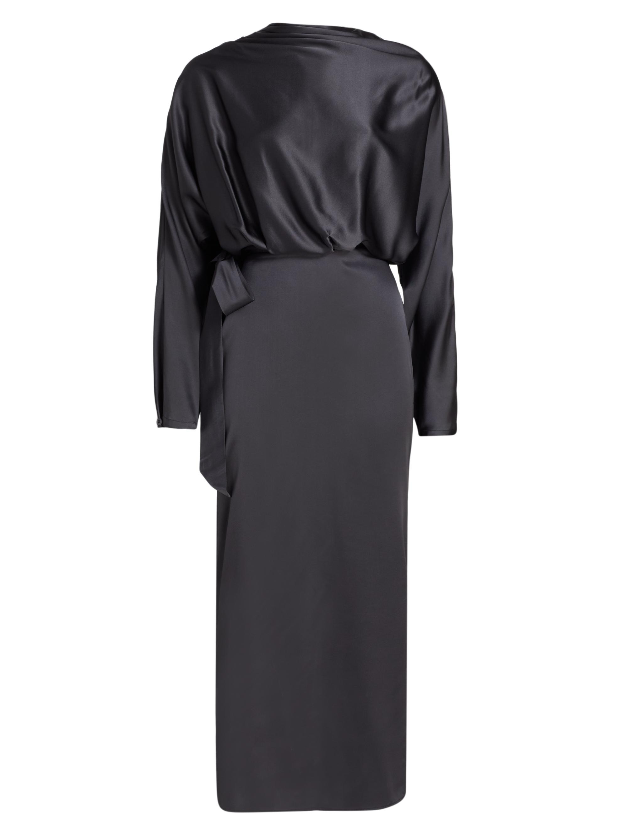 Staud Women's Phoebe Silk-Blend Midi-Dress - Truffle