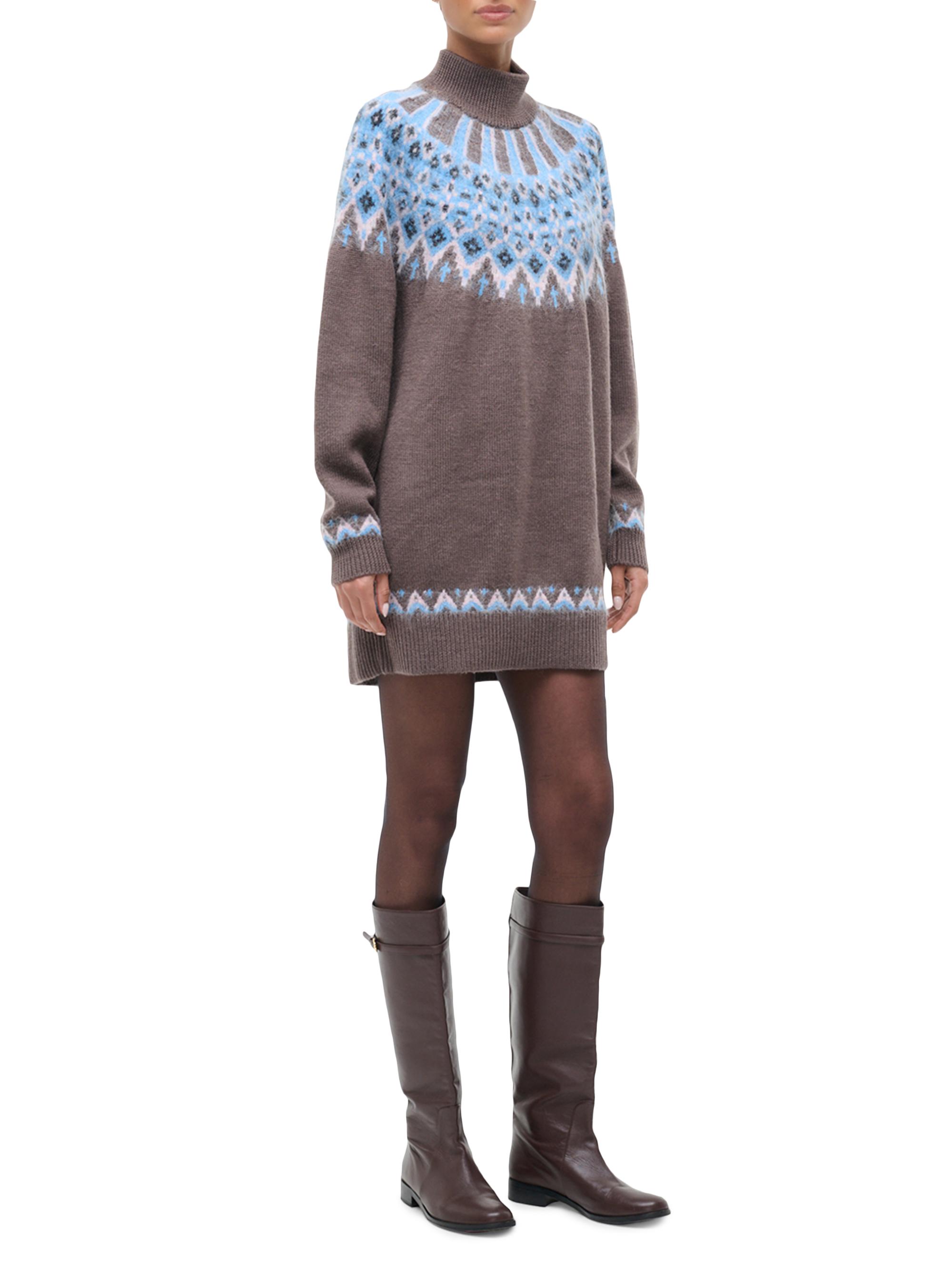 Staud Liza Wool-Blend Sweater Minidress | Saks Fifth Avenue