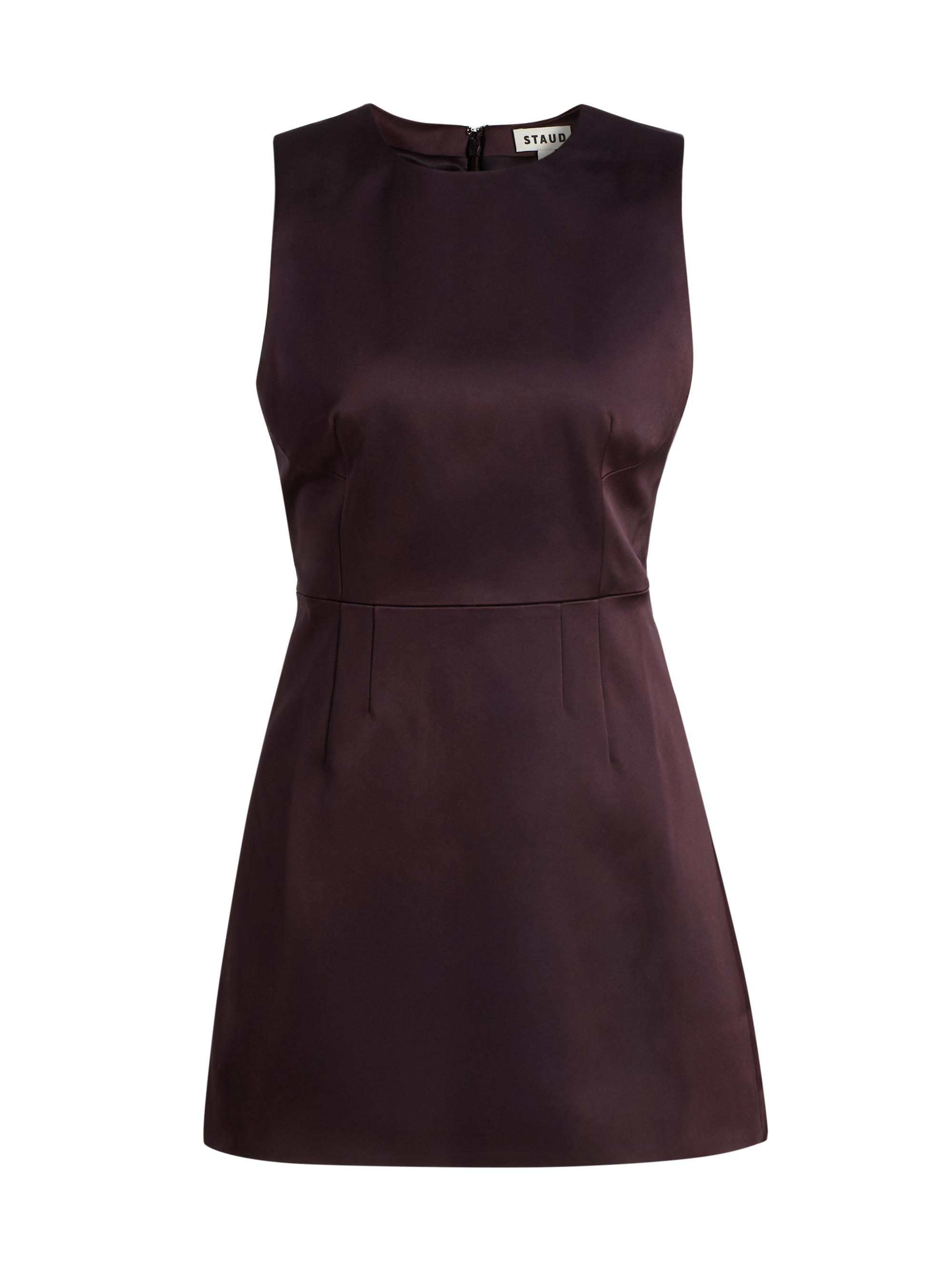 Staud Women's Garden Satin Sleeveless Sheath Minidress - Earth