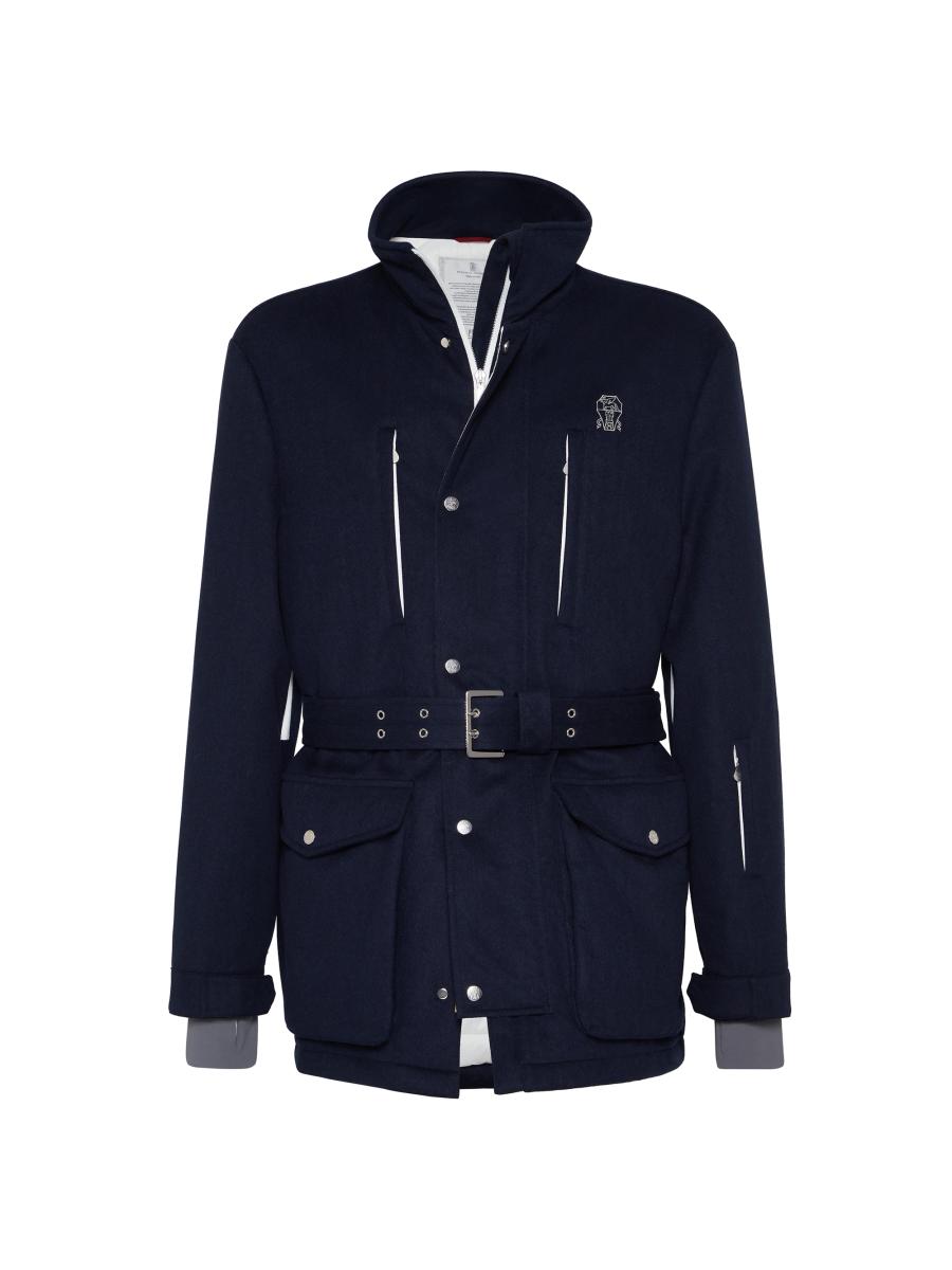 【美品】BRUNELLO CUCINELLI　ジャケット ジャージ　アンコン Brunello Cucinelli Stretch Bonded Nylon Field Jacket – ZAP