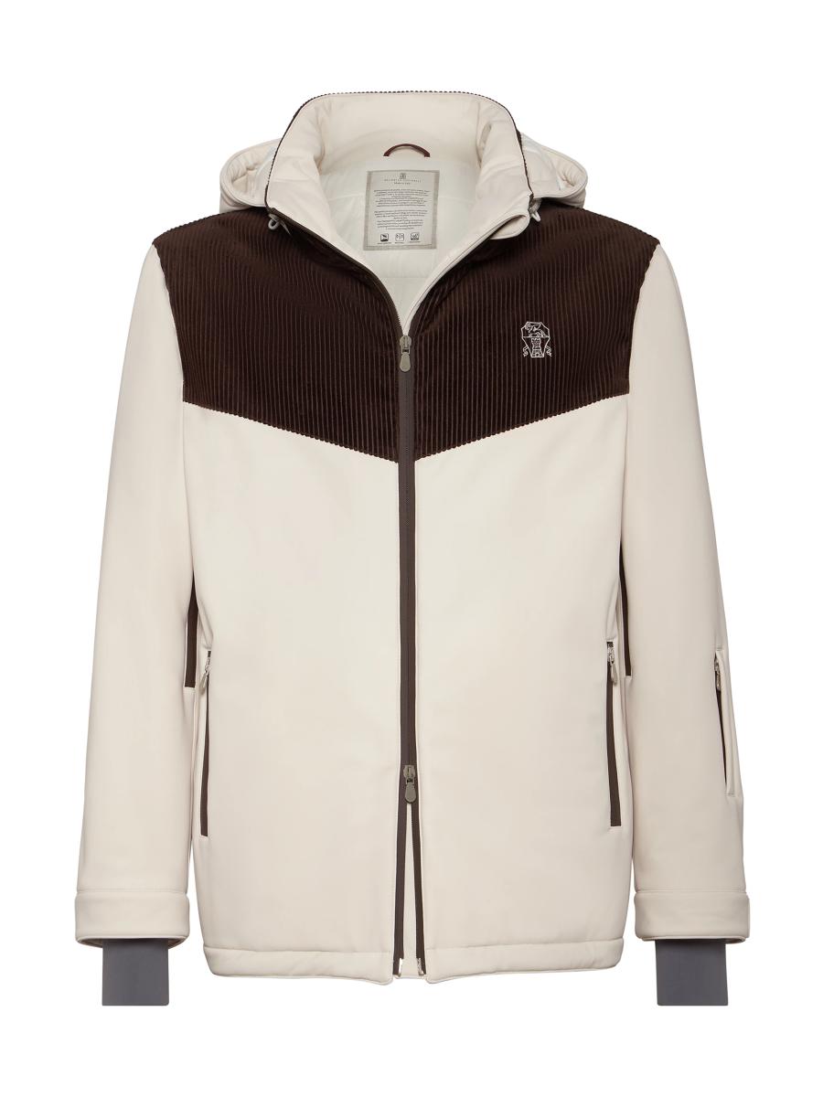 Brunello Cucinelli Techno Fabric and Cotton Corduroy Mountain