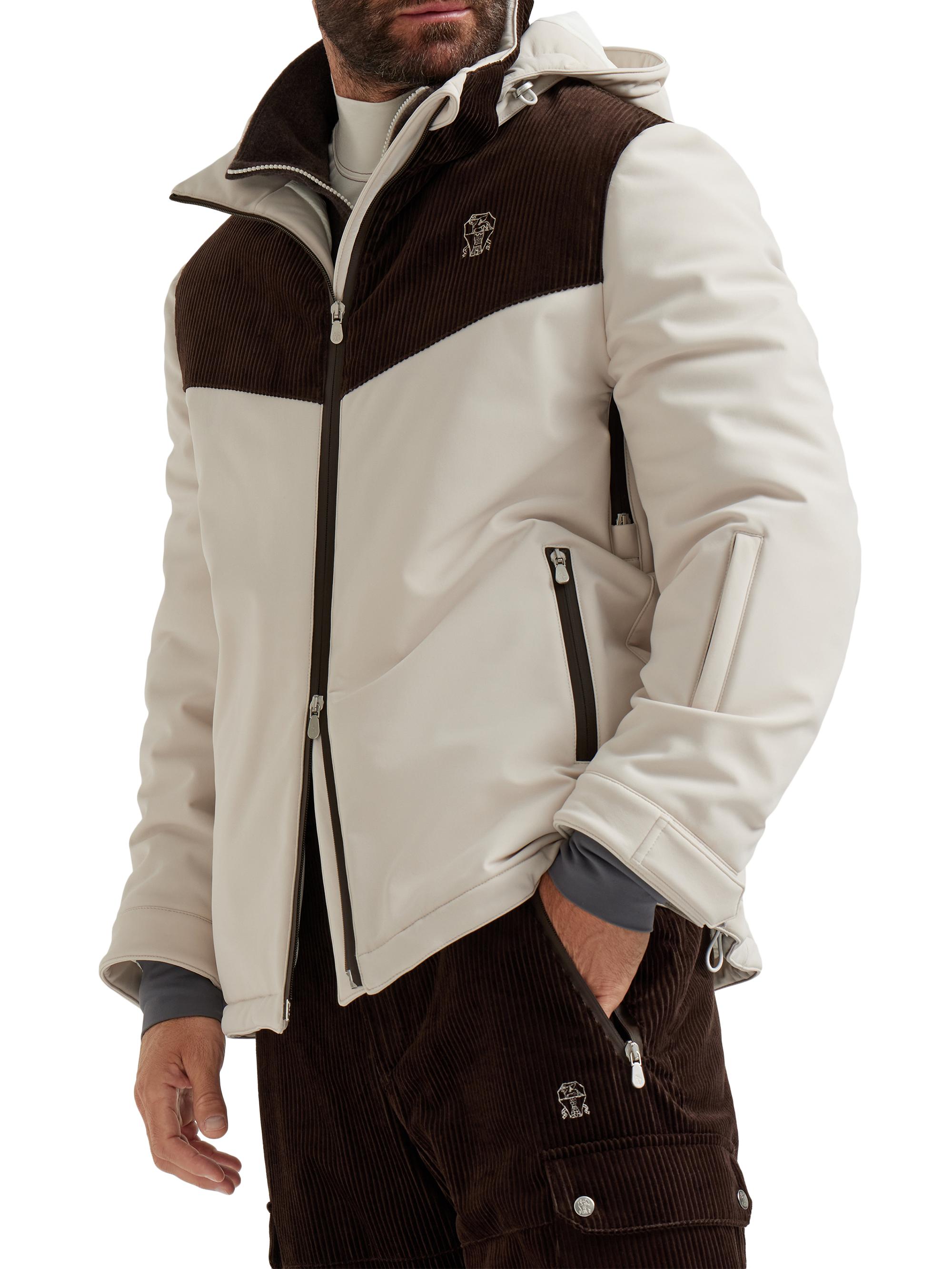 Brunello Cucinelli Techno Fabric and Cotton Corduroy Mountain