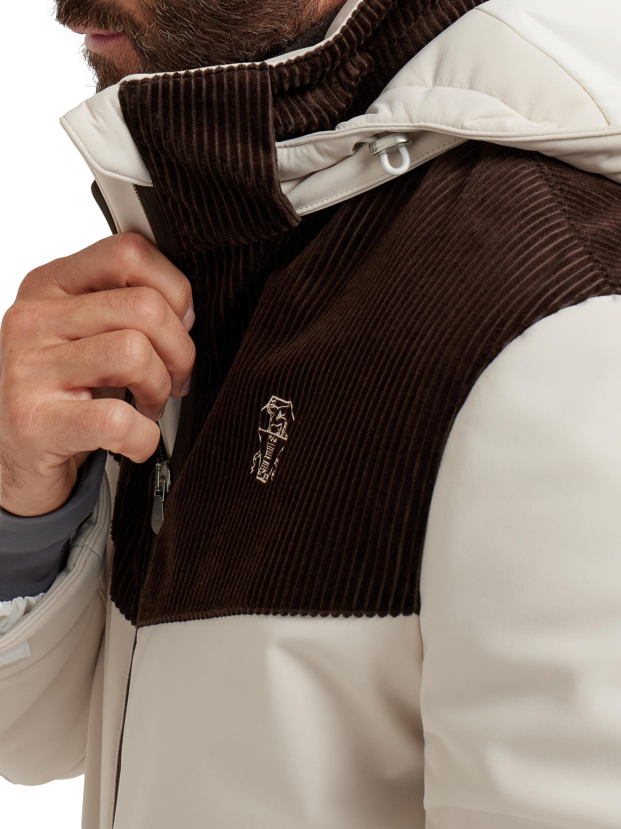 Brunello Cucinelli Techno Fabric and Cotton Corduroy Mountain