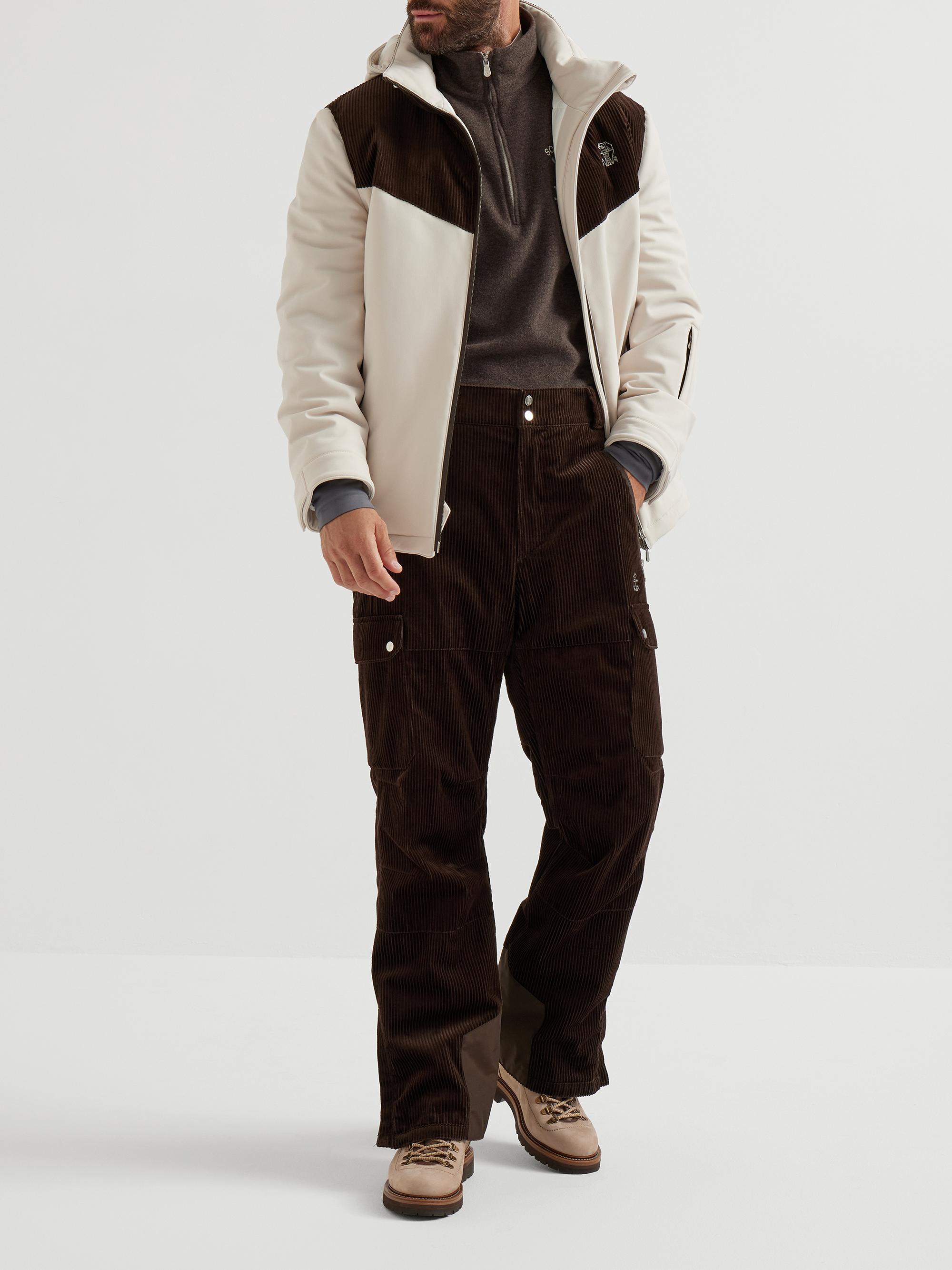 Brunello Cucinelli Techno Fabric and Cotton Corduroy Mountain