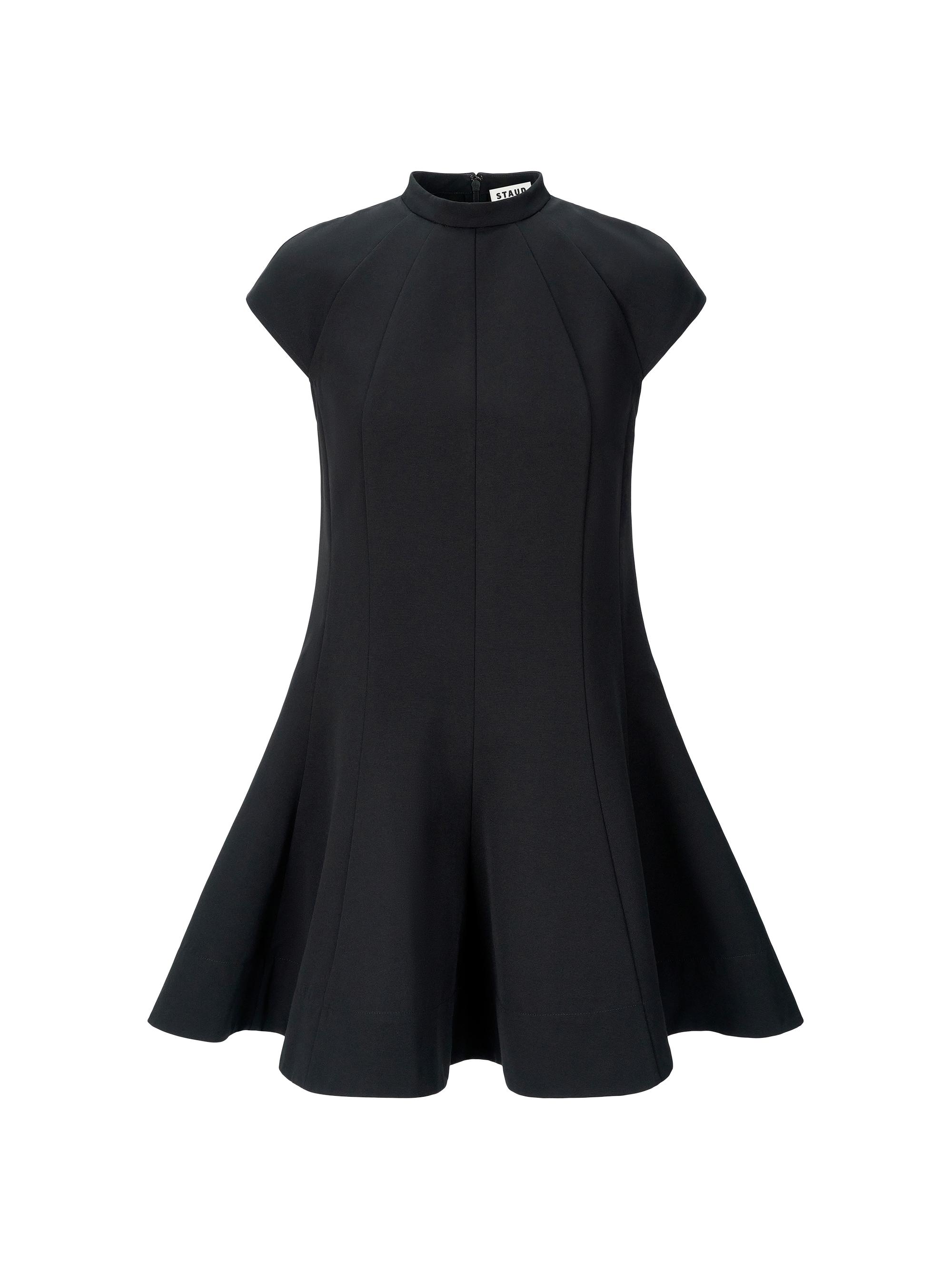 Staud Women's Ellie Fit & Flare Cap-Sleeve Minidress - Black