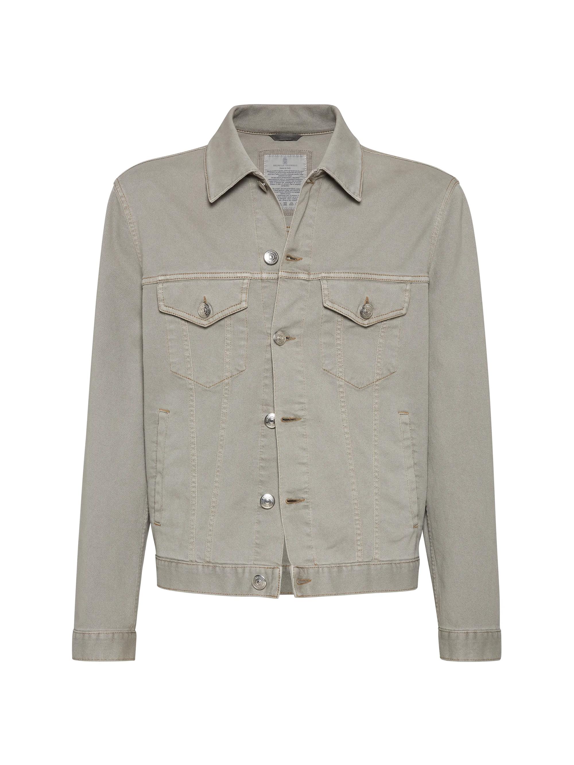 Brunello Cucinelli Denim Outerwear Jacket with Suede Collar | Saks