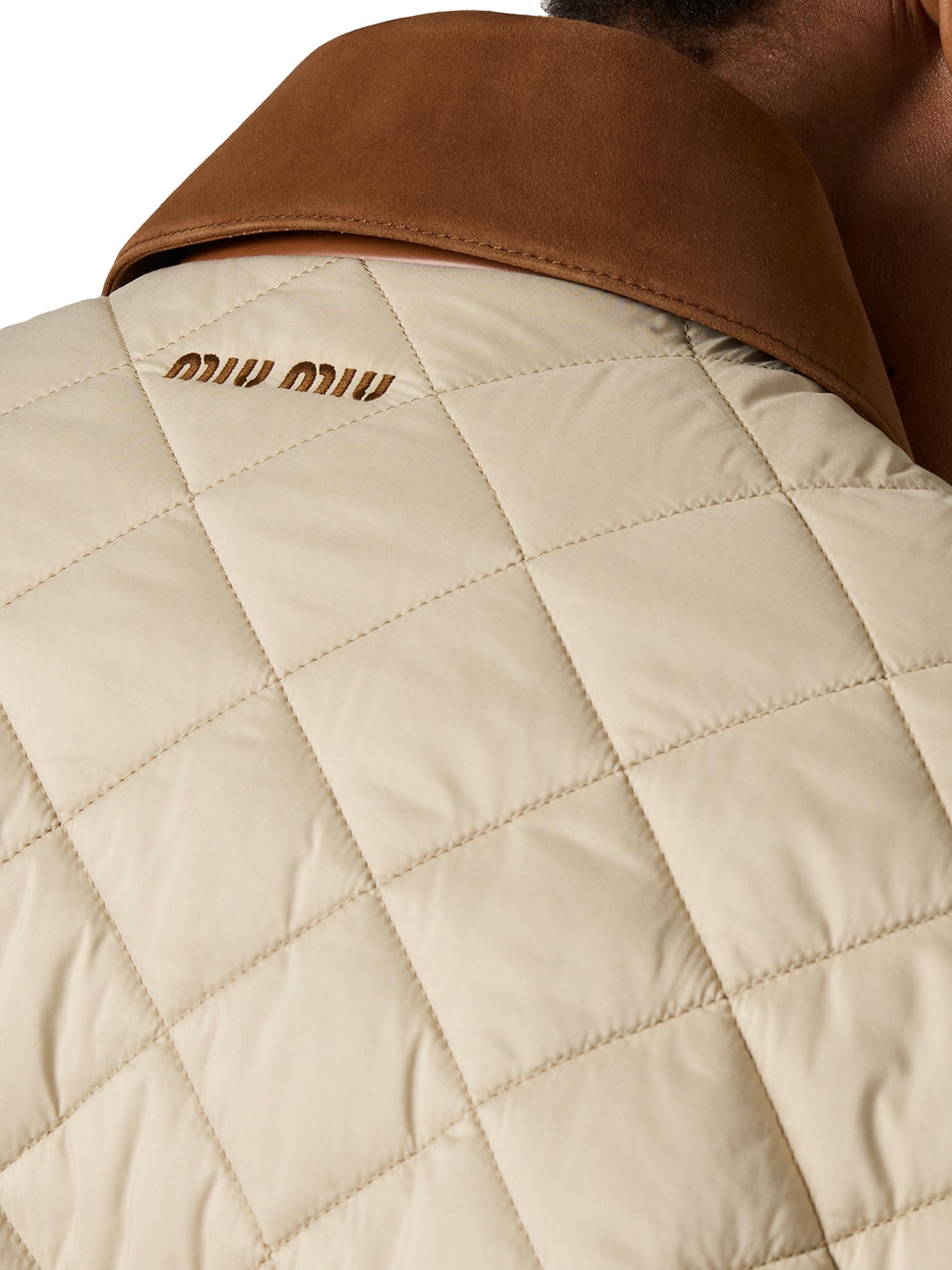 Miu Miu Quilted Technical Pongé Blouson | Saks Fifth Avenue