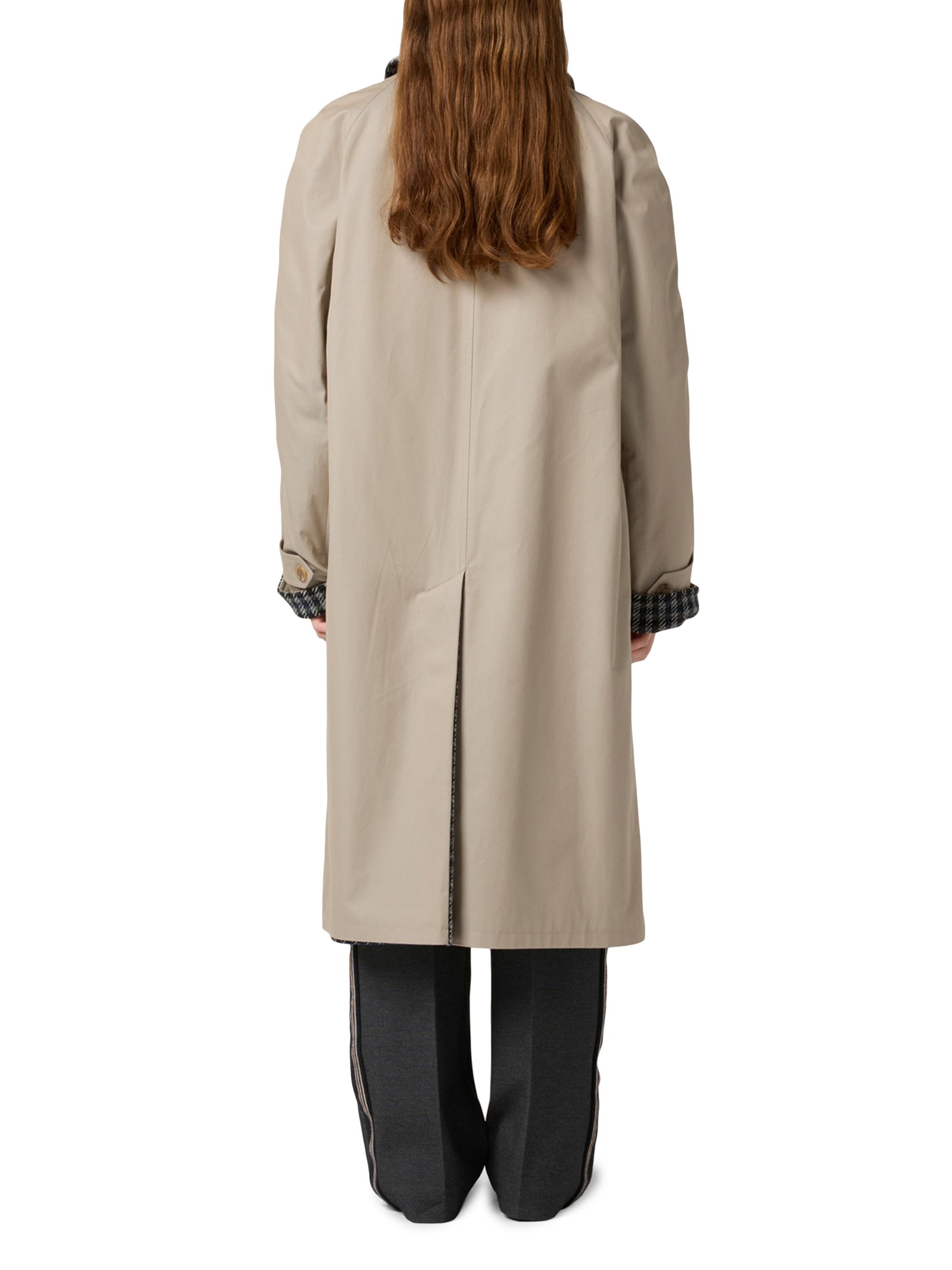 Miu Miu Reversible Twill and Check Trench Coat | Saks Fifth Avenue