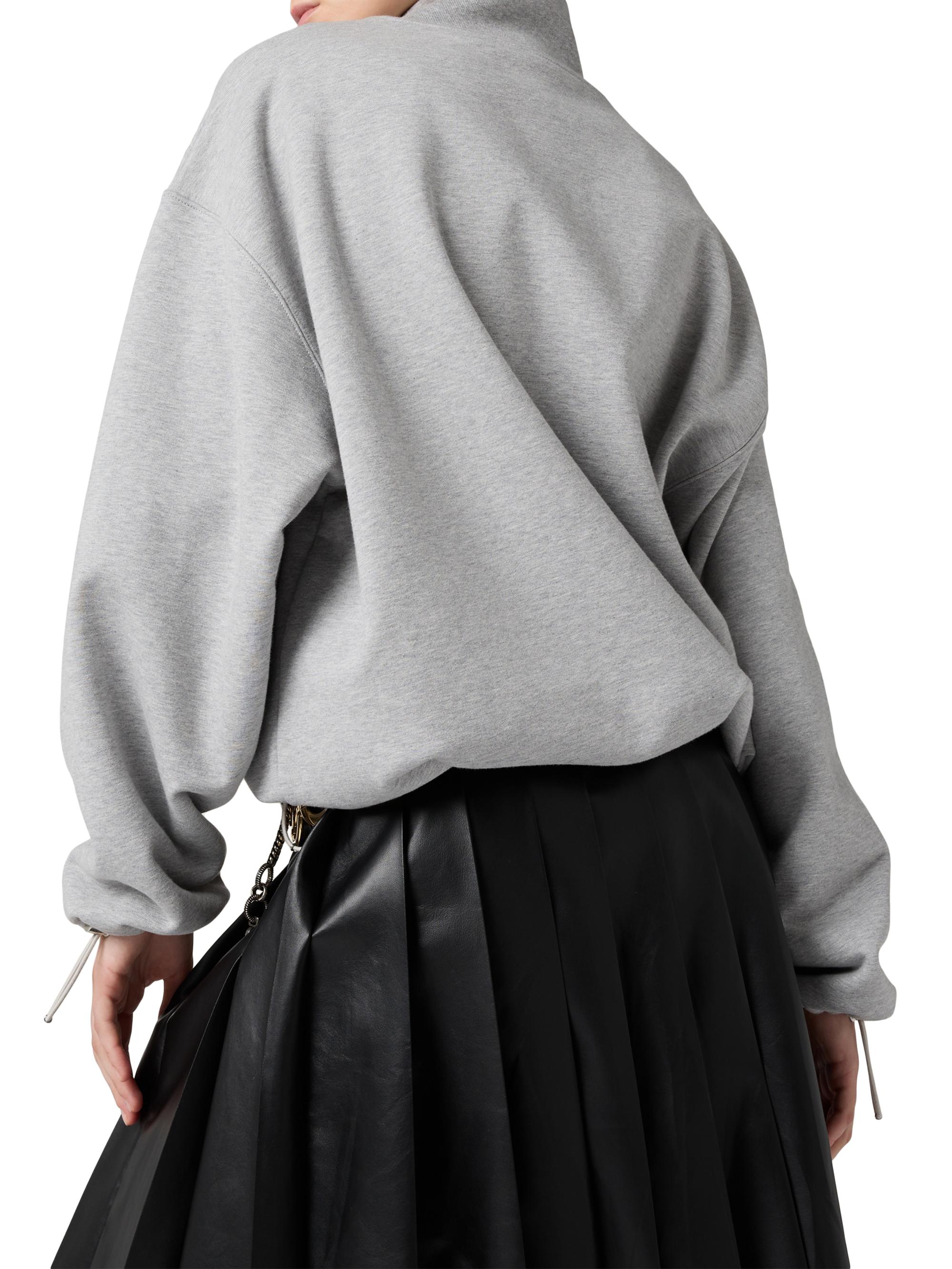 Miu Miu Cotton Fleece Zipper Sweatshirt | Saks Fifth Avenue