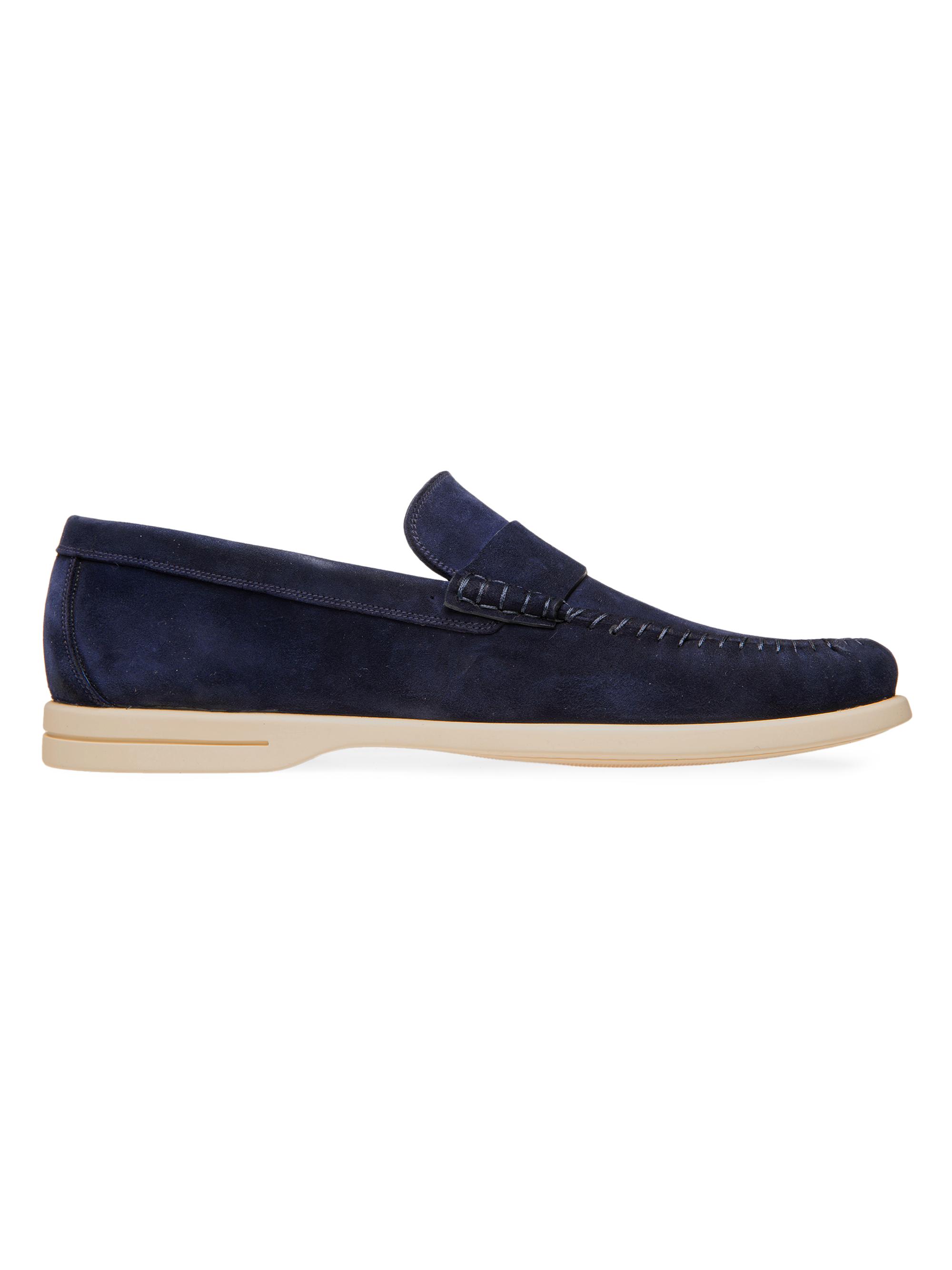 Bally Men's Sullivan Suede Loafers - Dark Blue