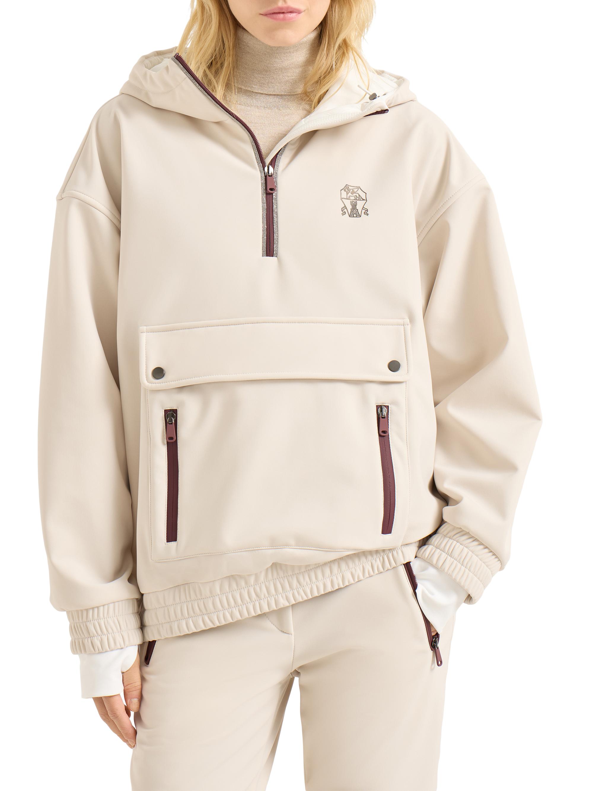 Brunello Cucinelli Bonded Nylon Hooded Mountain Jacket with Shiny