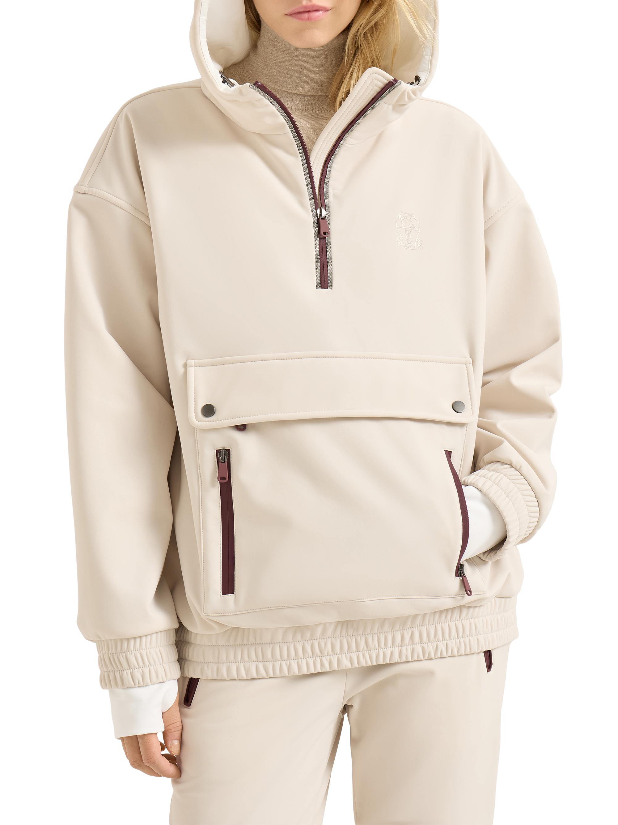 Brunello Cucinelli Bonded Nylon Hooded Mountain Jacket with Shiny