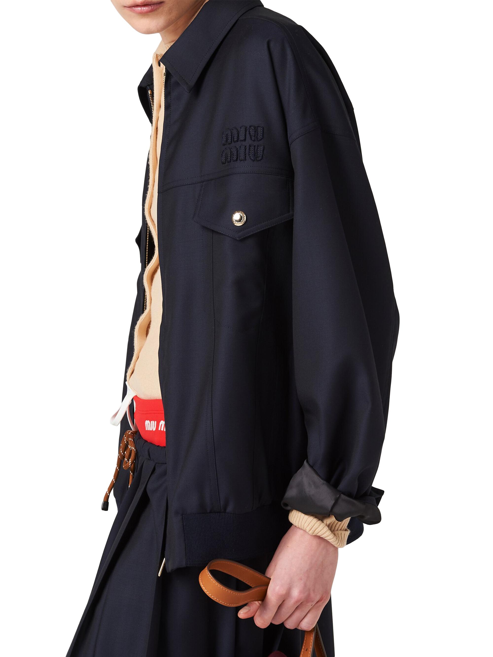 Miu Miu Batavia Blouson Jacket | Saks Fifth Avenue