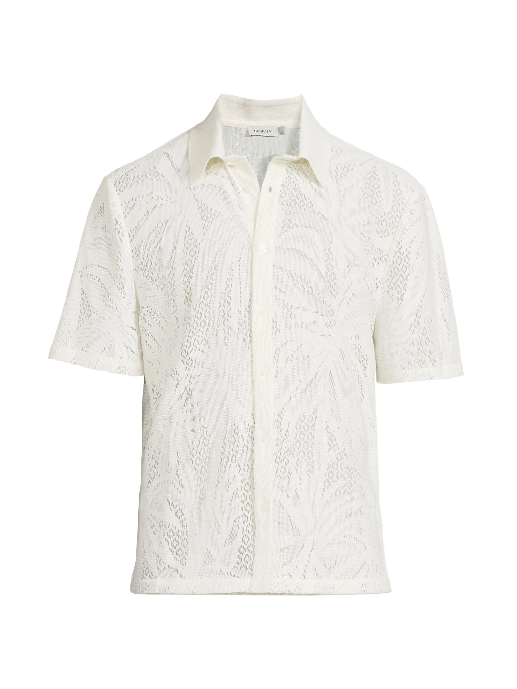 SIMKHAI Men's Conrad Lace Shirt -