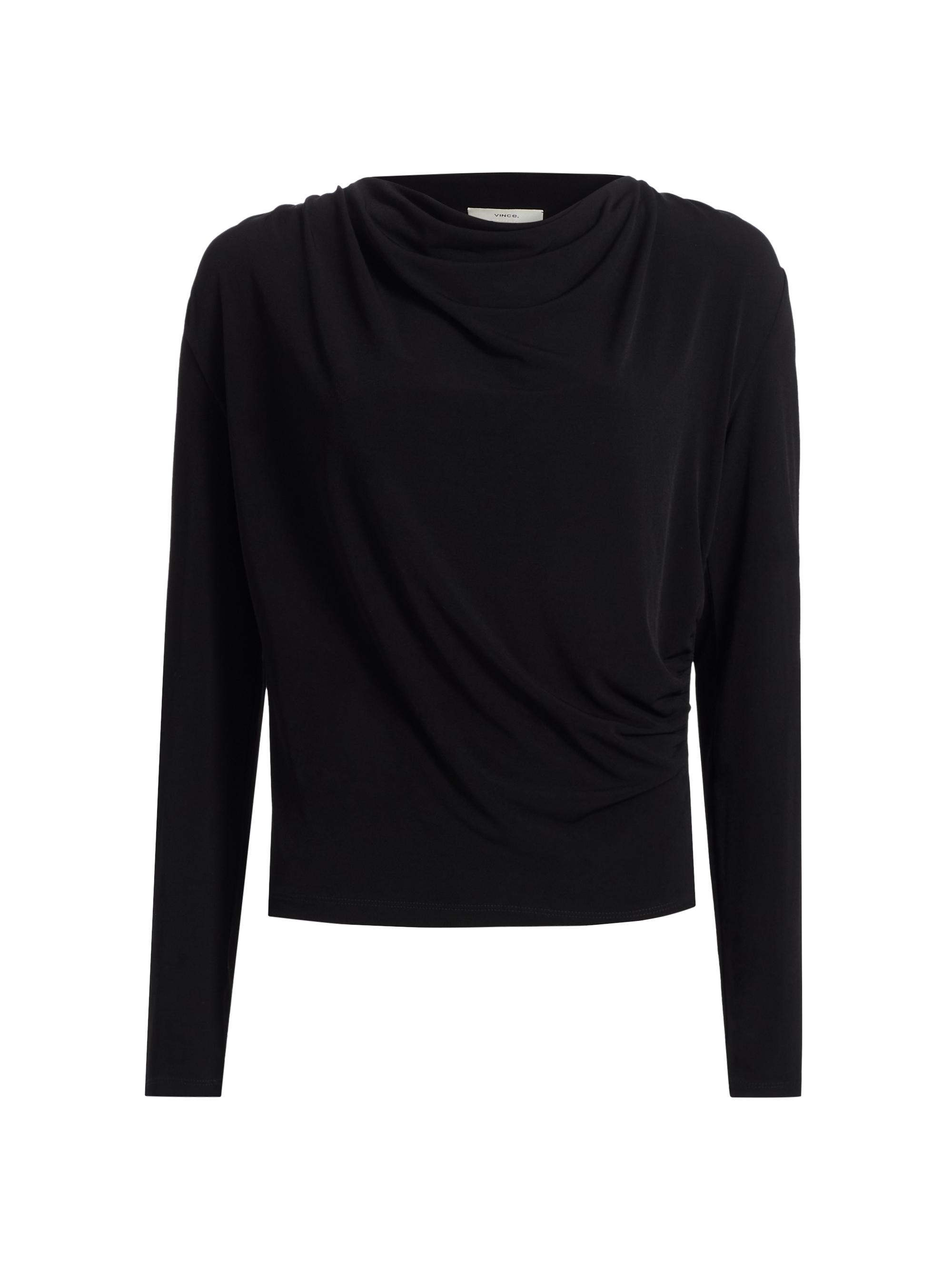 Jersey Cowlneck Top