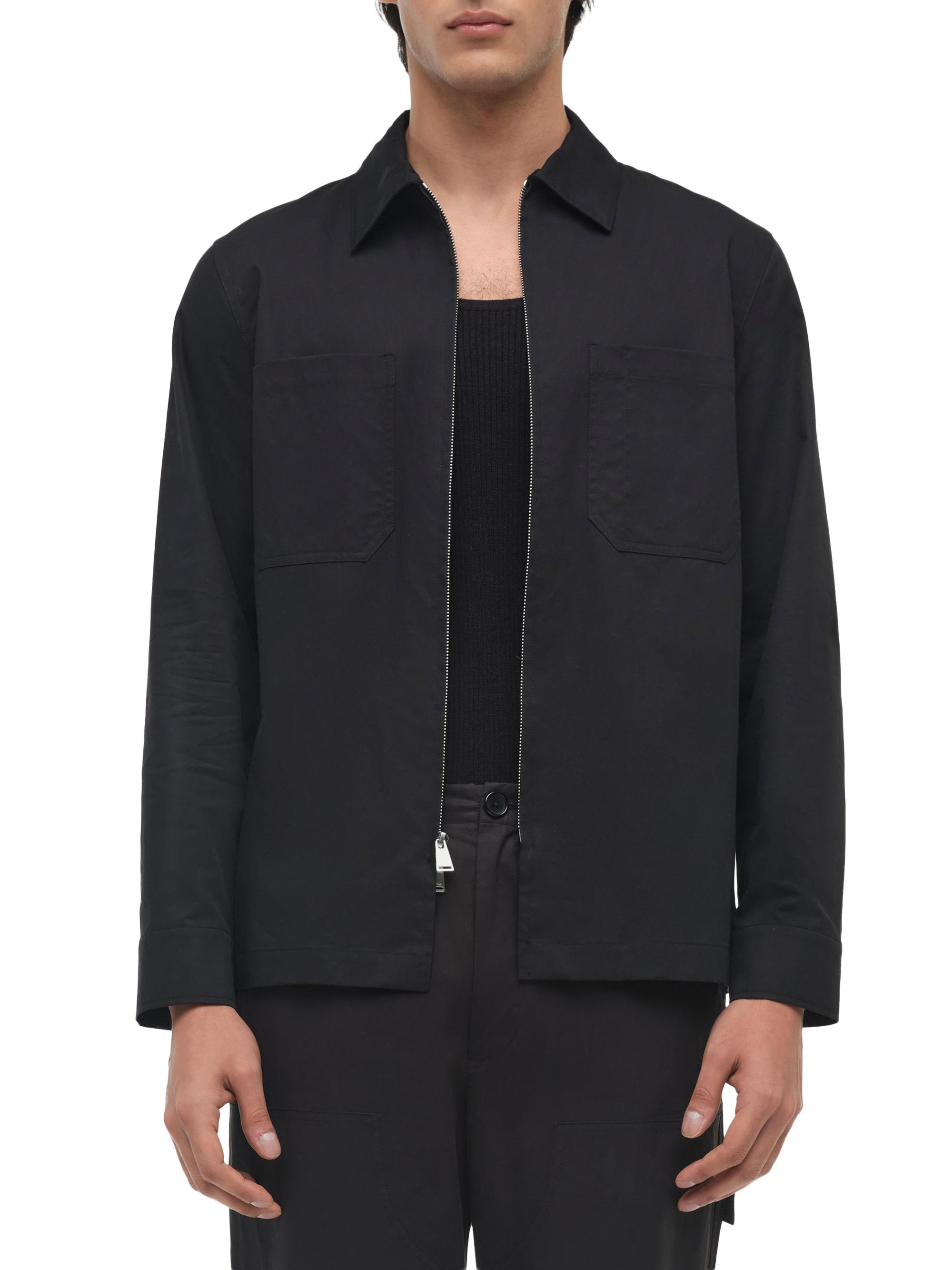 SIMKHAI Men's Thatcher Cotton-Blend Zip-Front Carpenter Jacket - Black