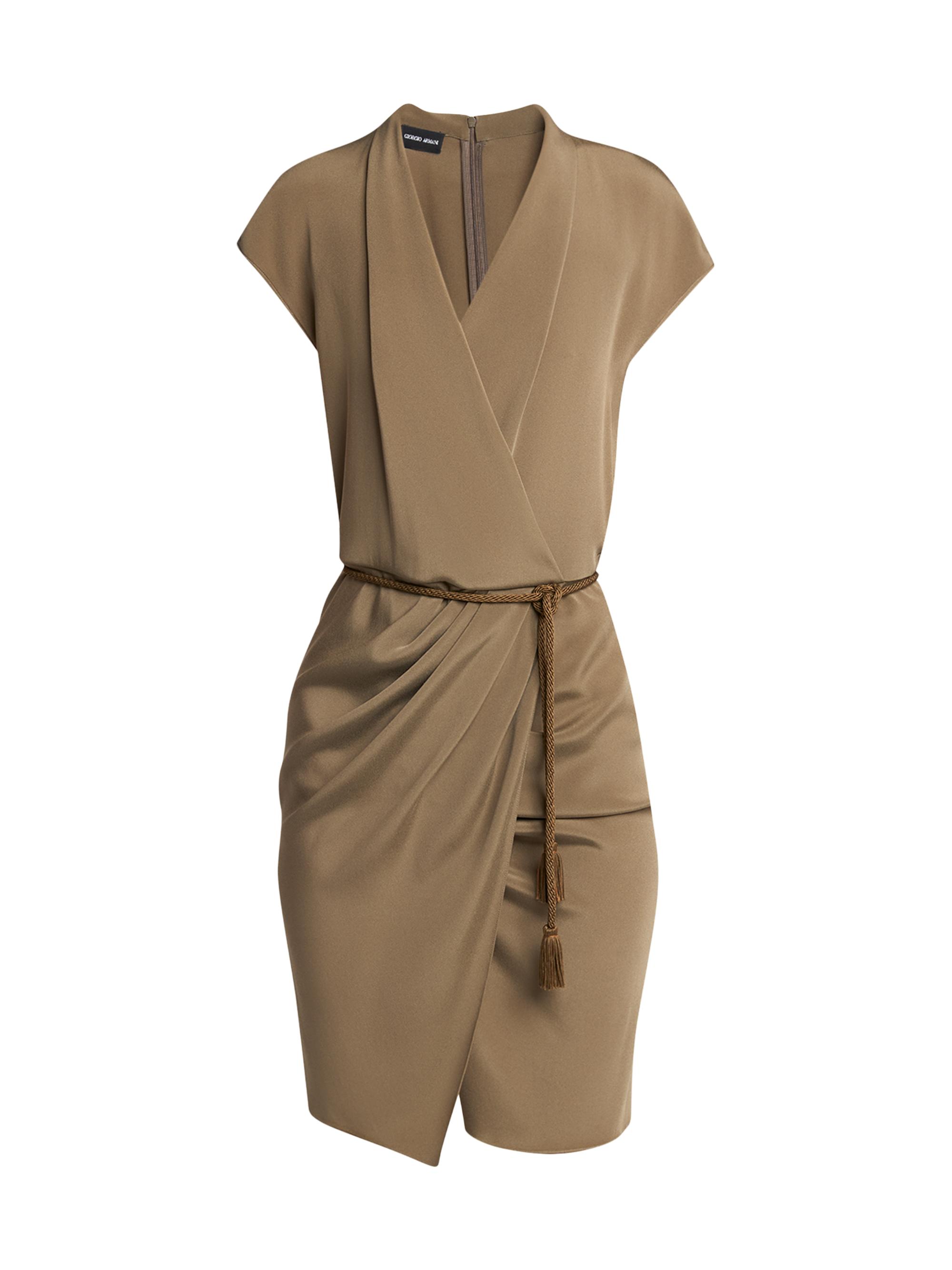 white christmas dresses Emporio Armani Chiffon Silk Seafoam Green Short Sleeve Gown Seafoam / 8 main image 0