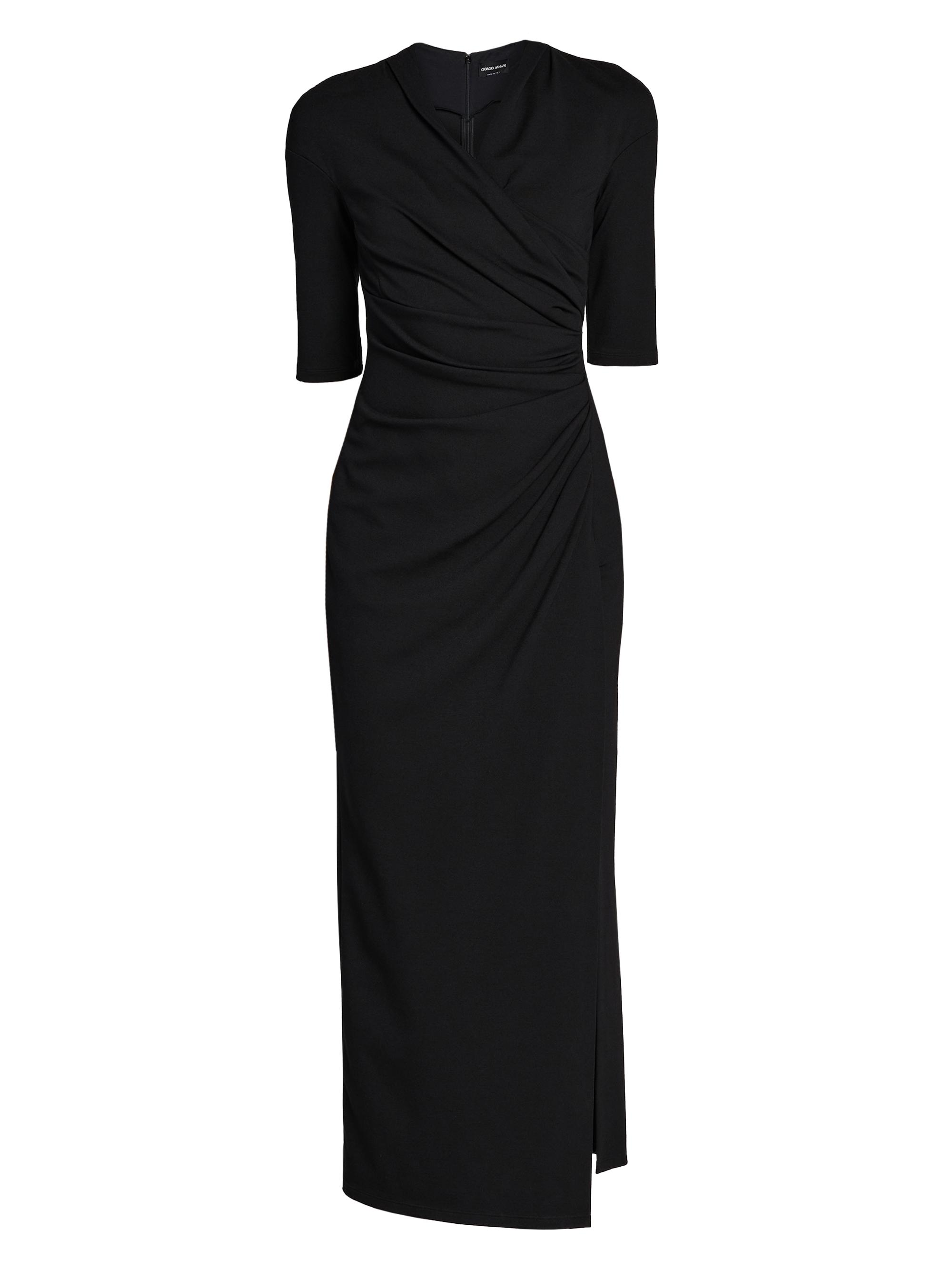 Giorgio Armani Women's Ruched Midi-Dress - Black