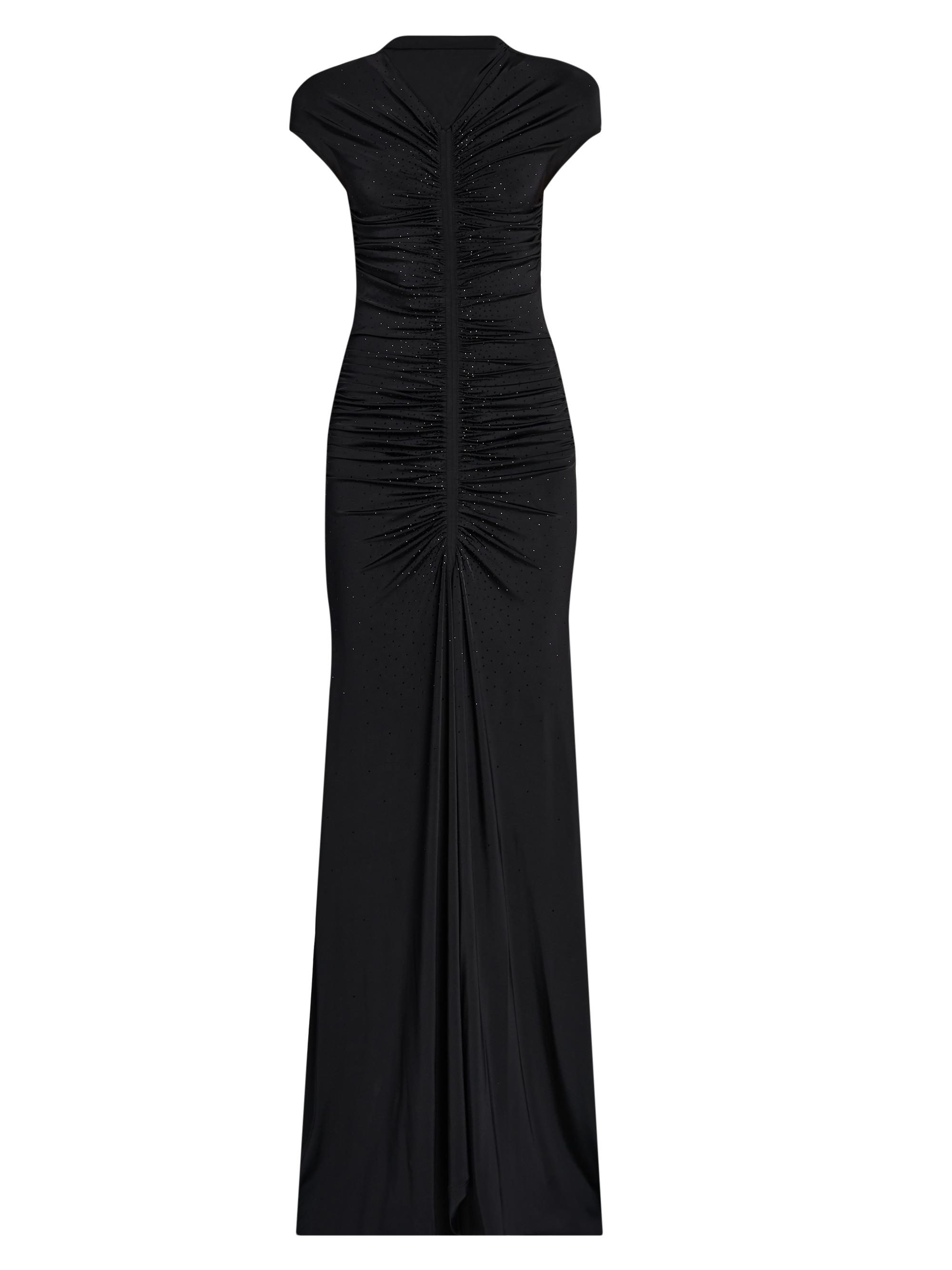 Giorgio Armani Women's Ruched Embellished Gown - Black