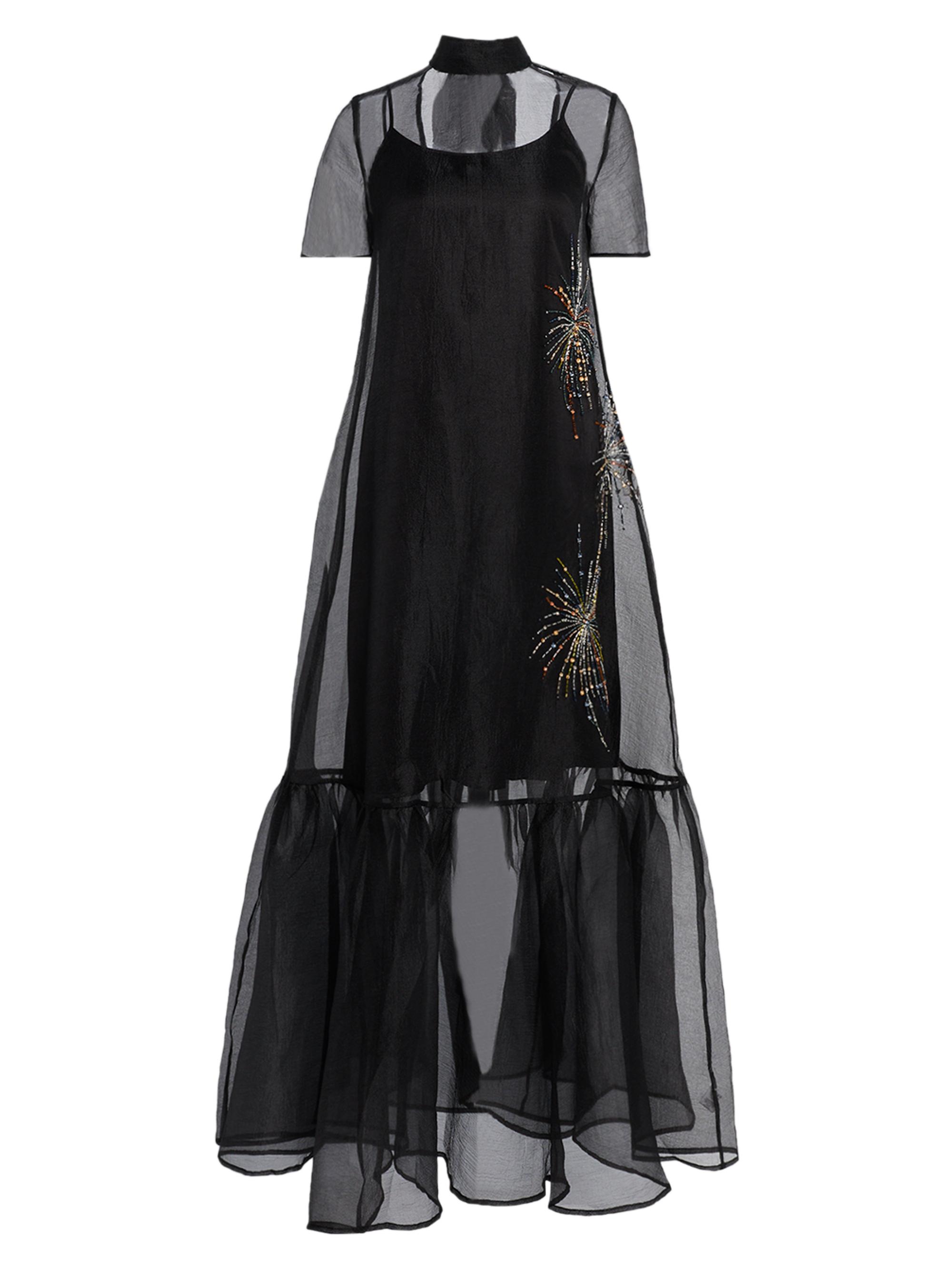 Staud Women's Calluna Beaded Organza Gown - Firework