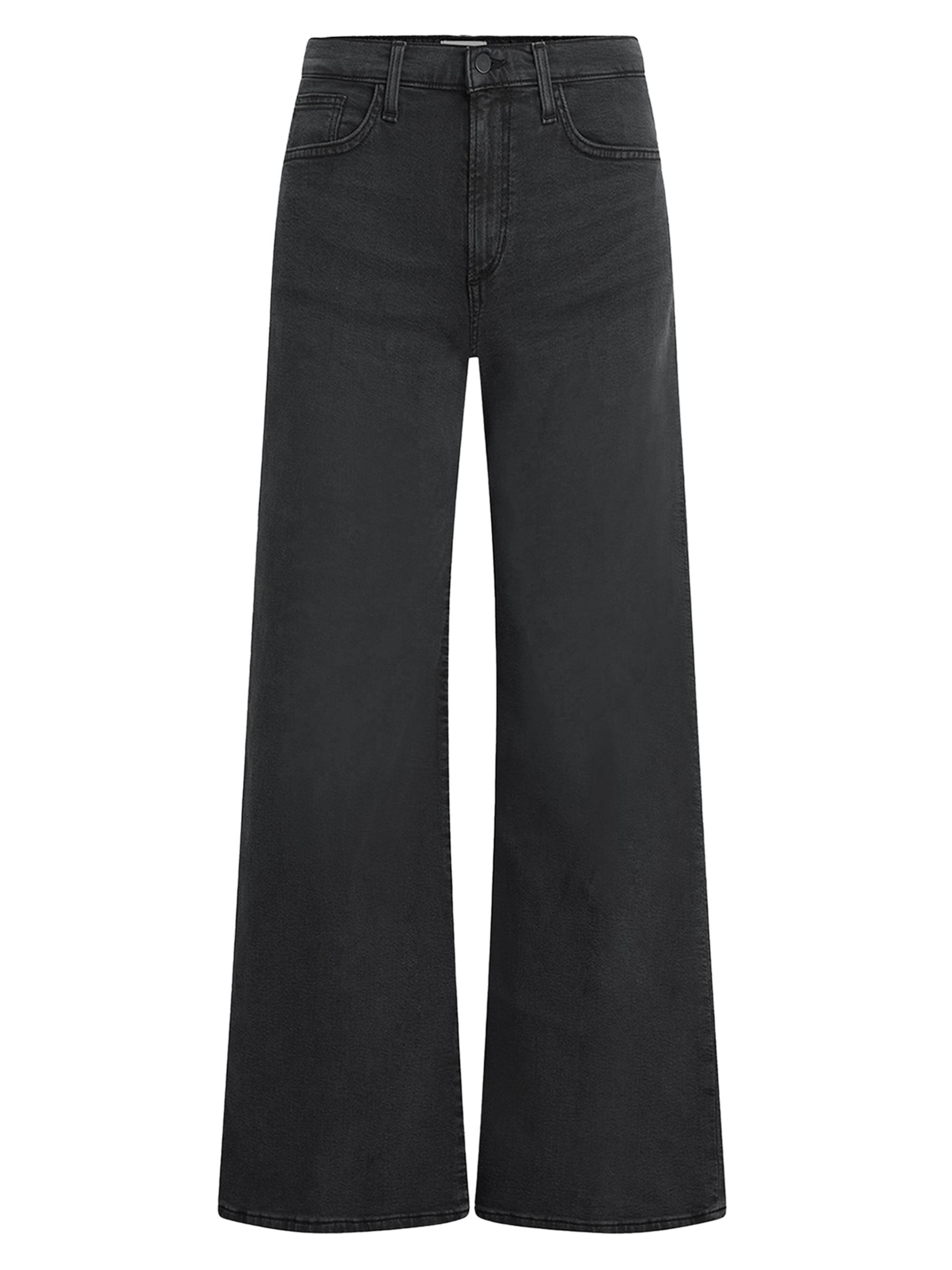 Joe's Jeans Women's The Lou Lou Mid-Rise Stretch Wide-Leg Jeans - Black