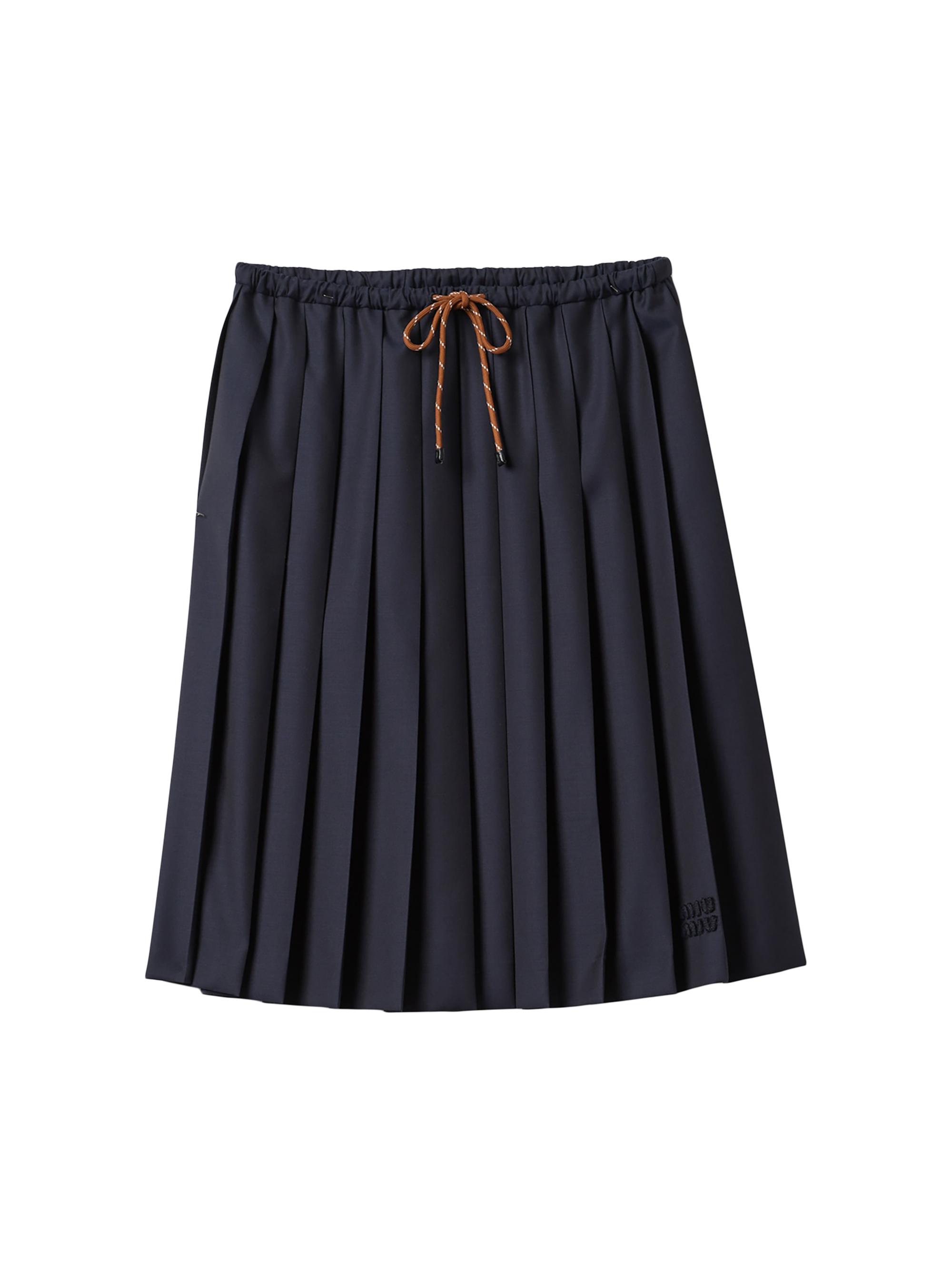 Miu Miu Pleated Batavia Skirt | Saks Fifth Avenue