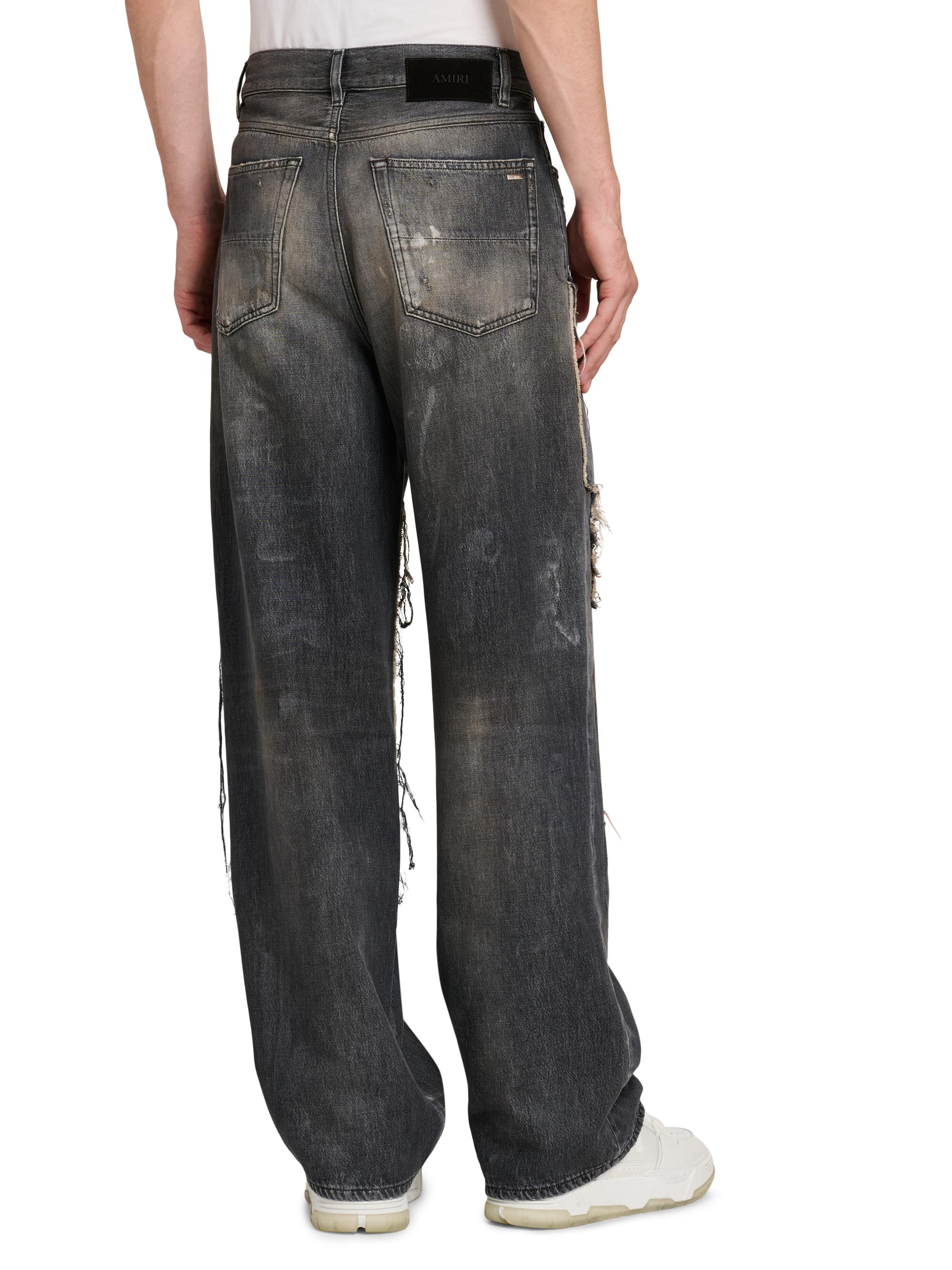Amiri Repaired Mid-Rise Straight-Leg Carpenter Jeans | Saks Fifth