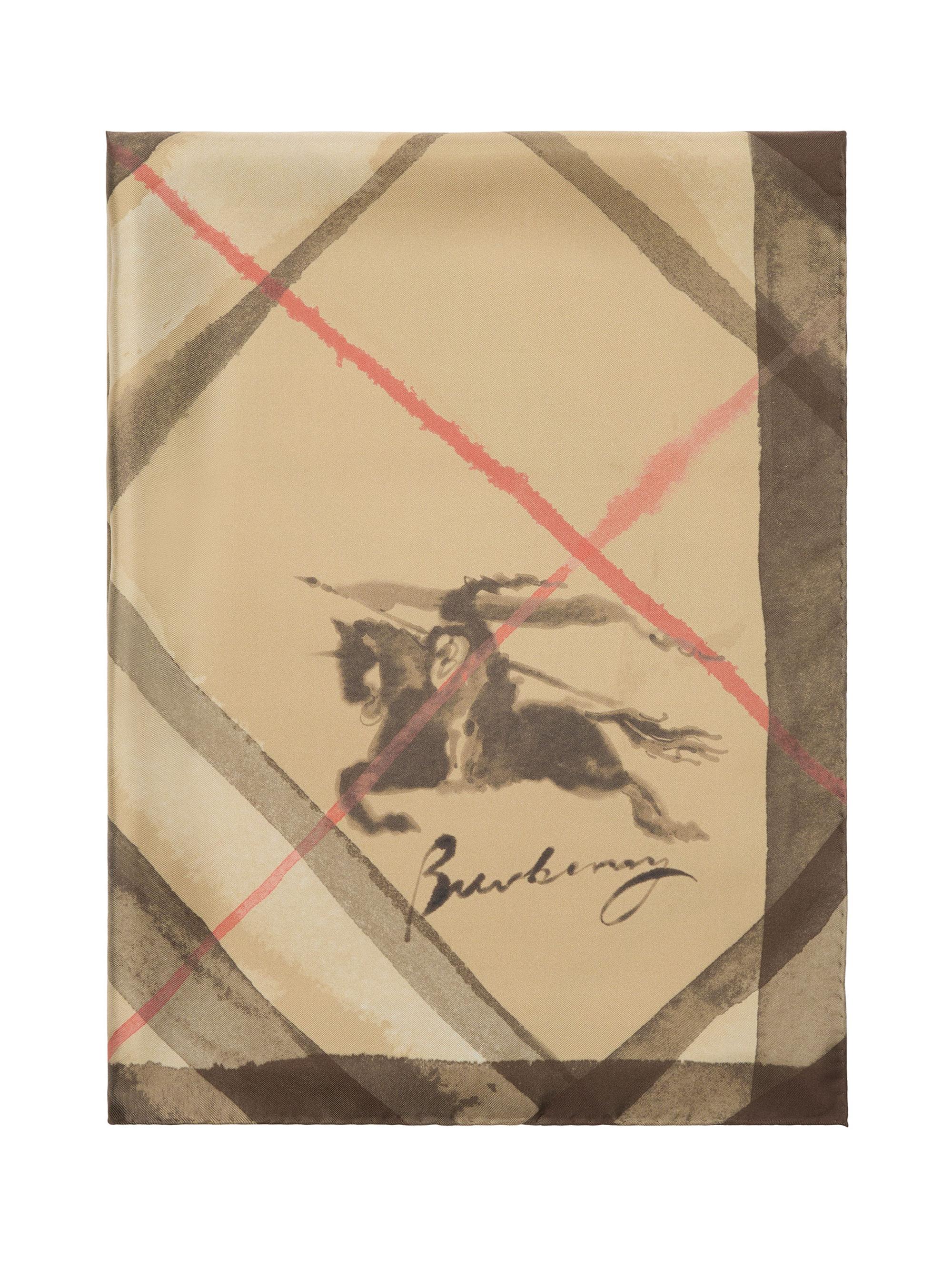 Burberry Checked Silk Scarf | Saks Fifth Avenue