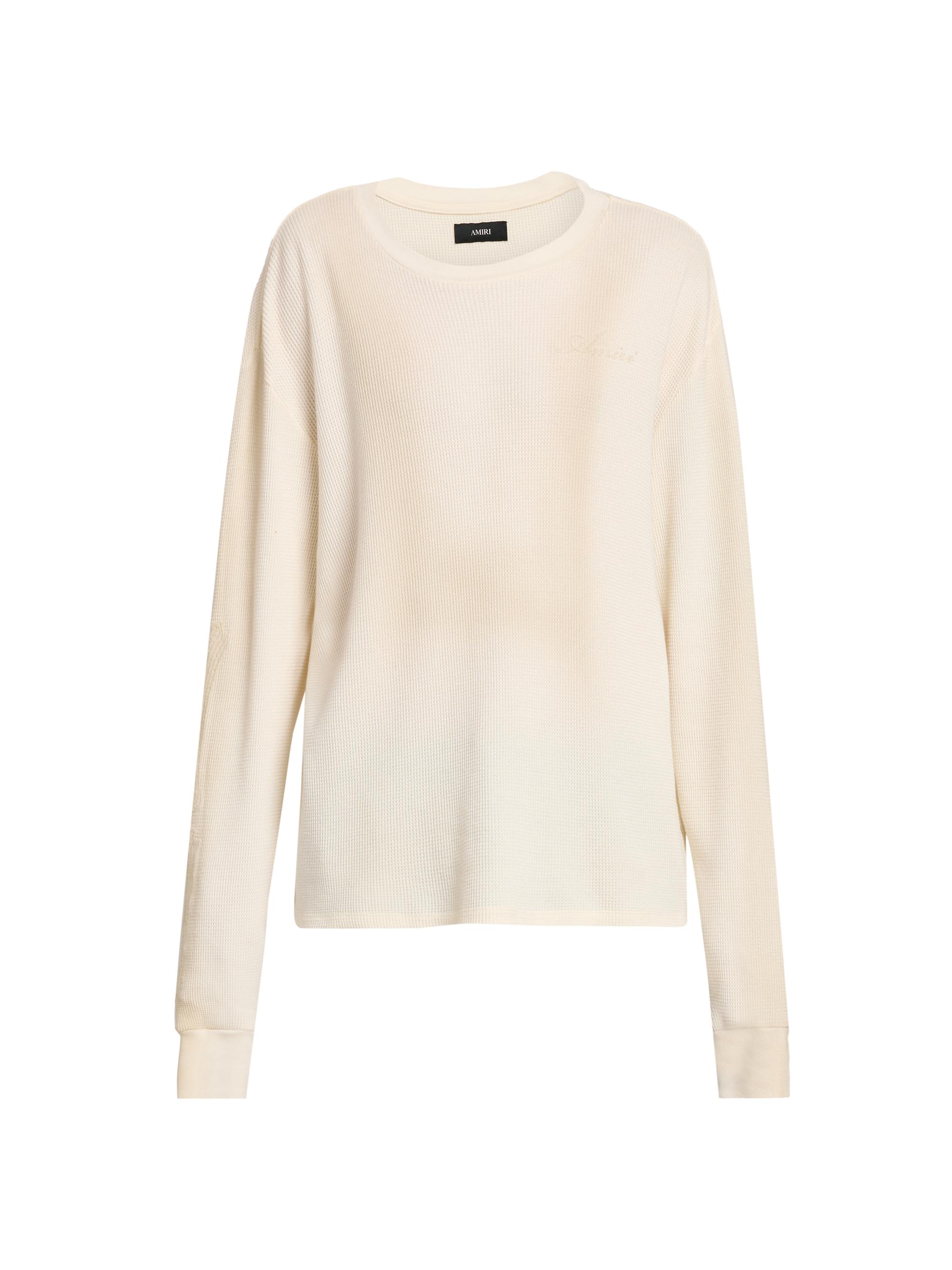 Amiri Men's Bones Cotton Waffle-Knit Shirt -