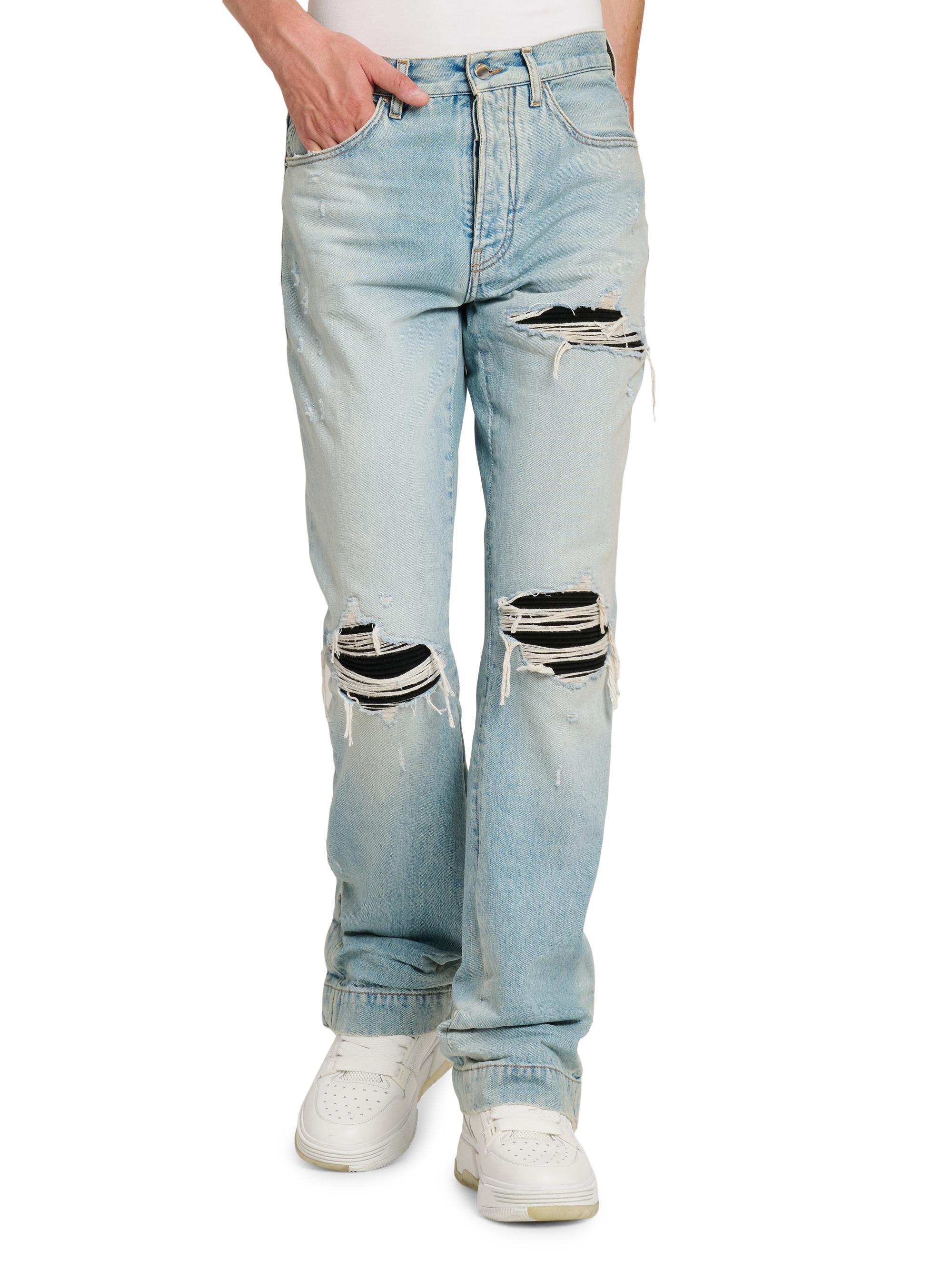 Amiri Mx1 Distressed Denim Mid-Rise Straight-Leg Jeans | Saks