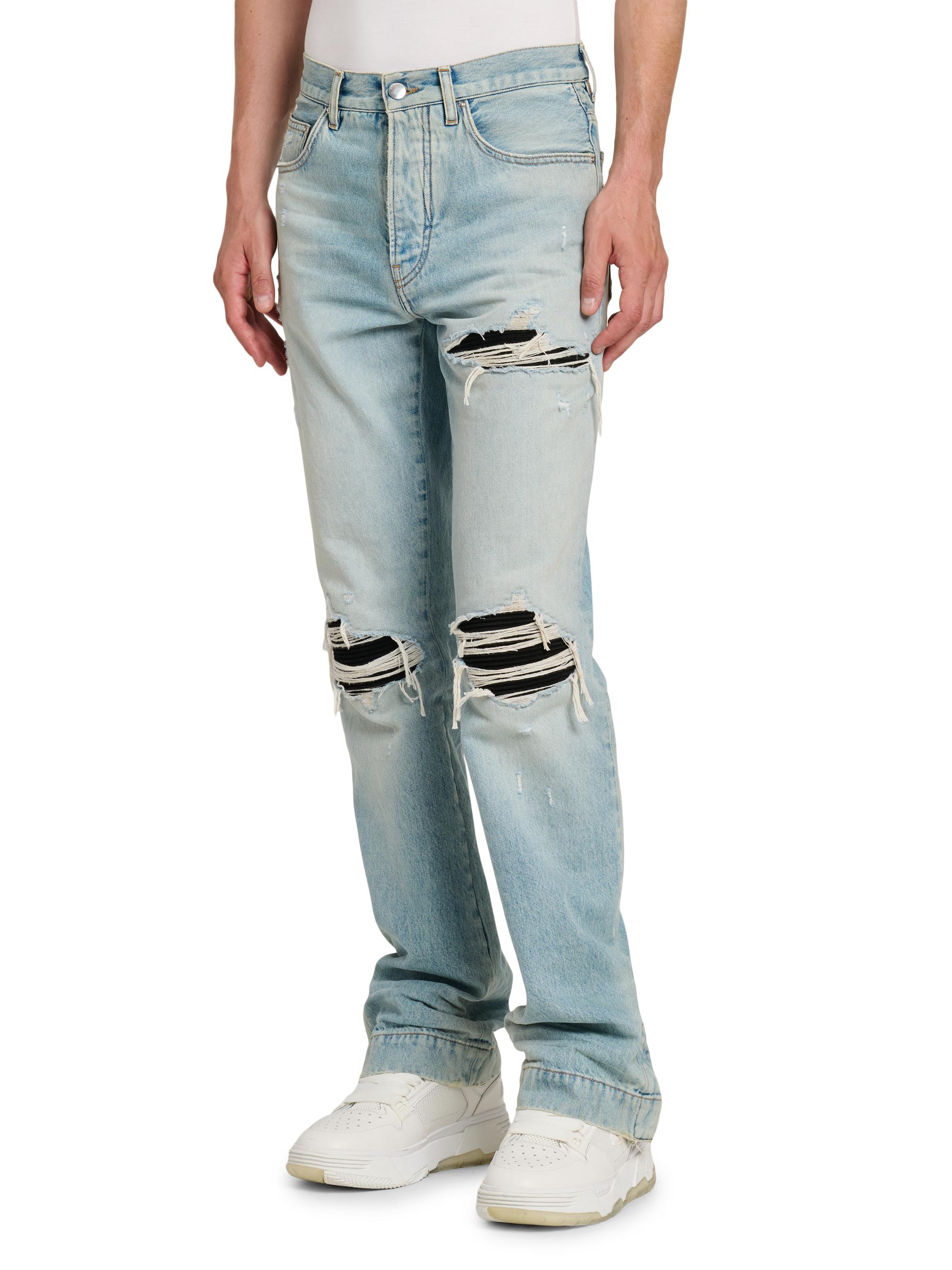 Amiri Mx1 Distressed Denim Mid-Rise Straight-Leg Jeans | Saks
