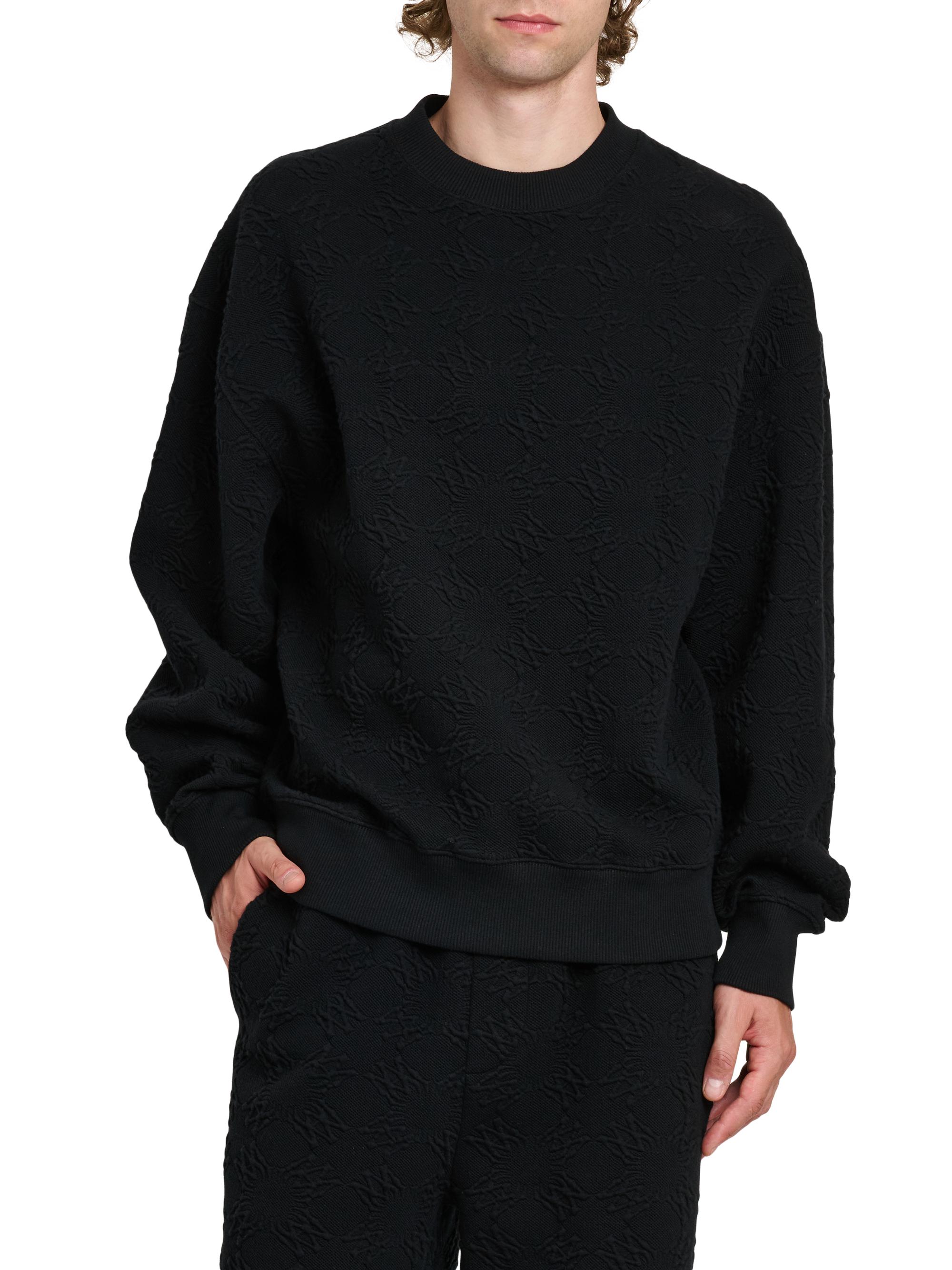 Amiri Ma Quad Jacquard Oversized Crewneck Sweatshirt | Saks Fifth