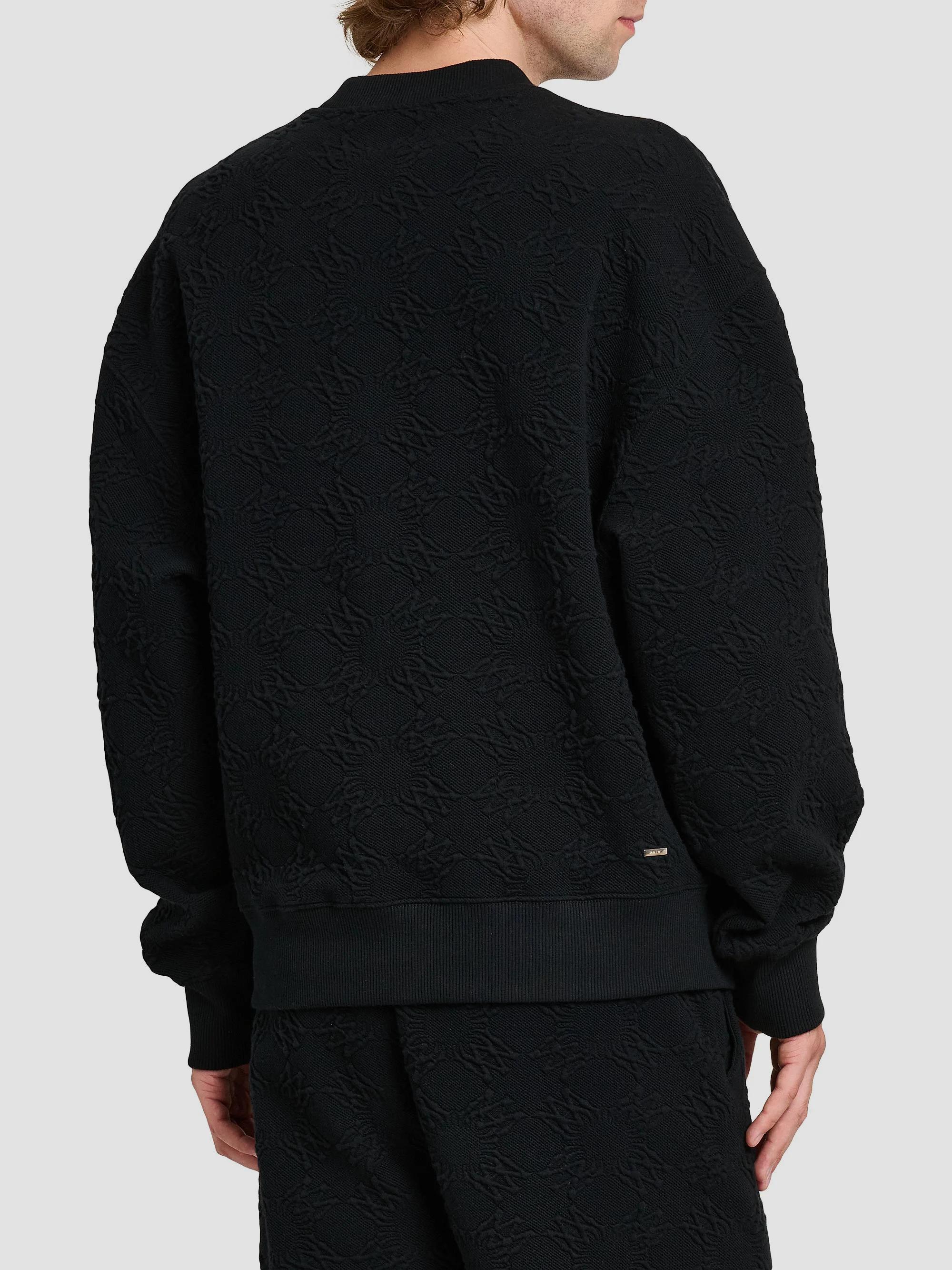 Amiri Ma Quad Jacquard Oversized Crewneck Sweatshirt | Saks Fifth