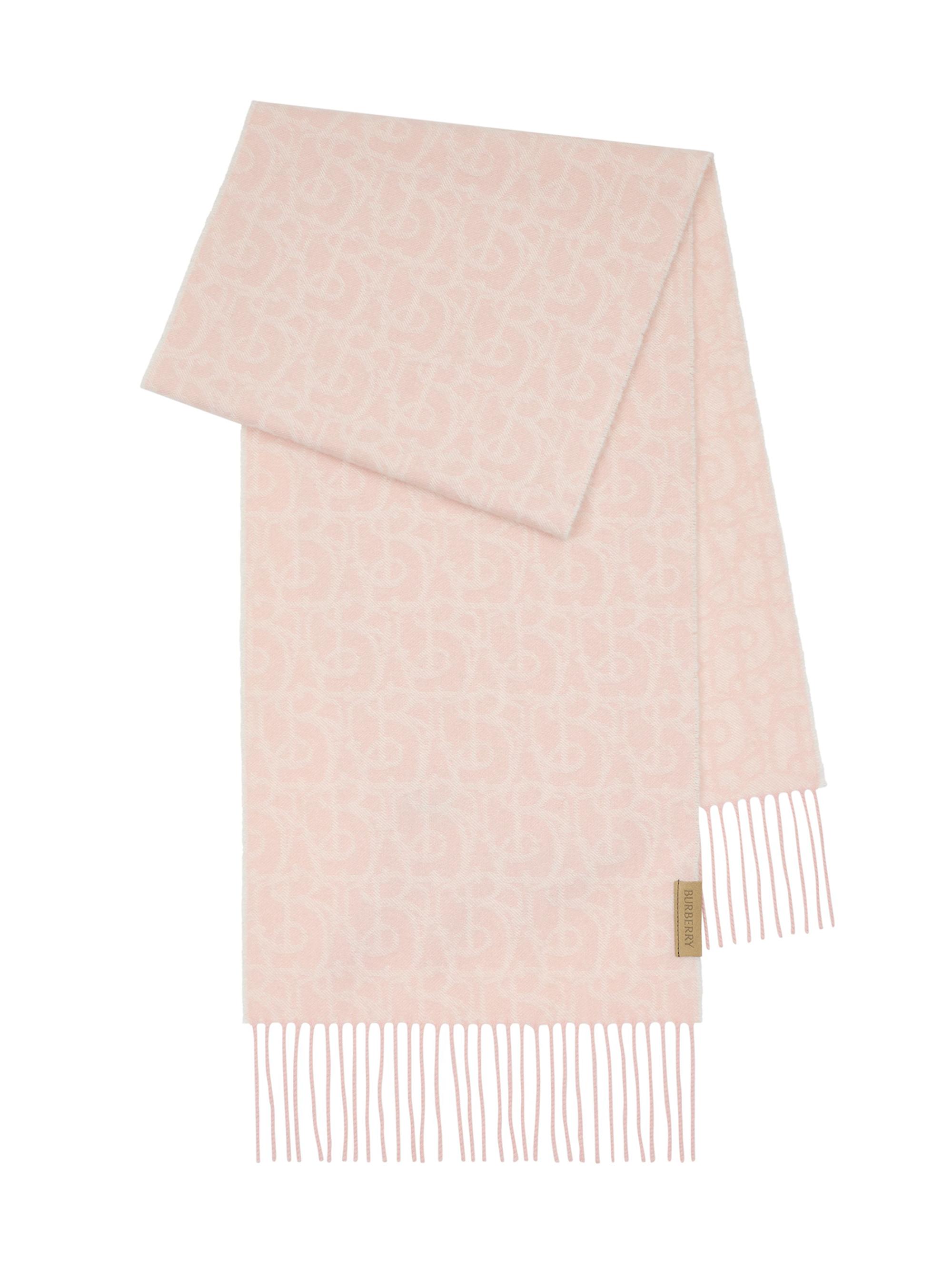 Burberry Women's Anagram Cashmere Scarf - Peony Pink