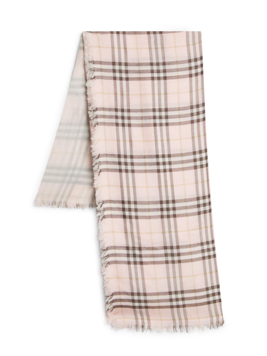 Burberry Check Double-Layered Wool-Silk Scarf | Saks Fifth Avenue
