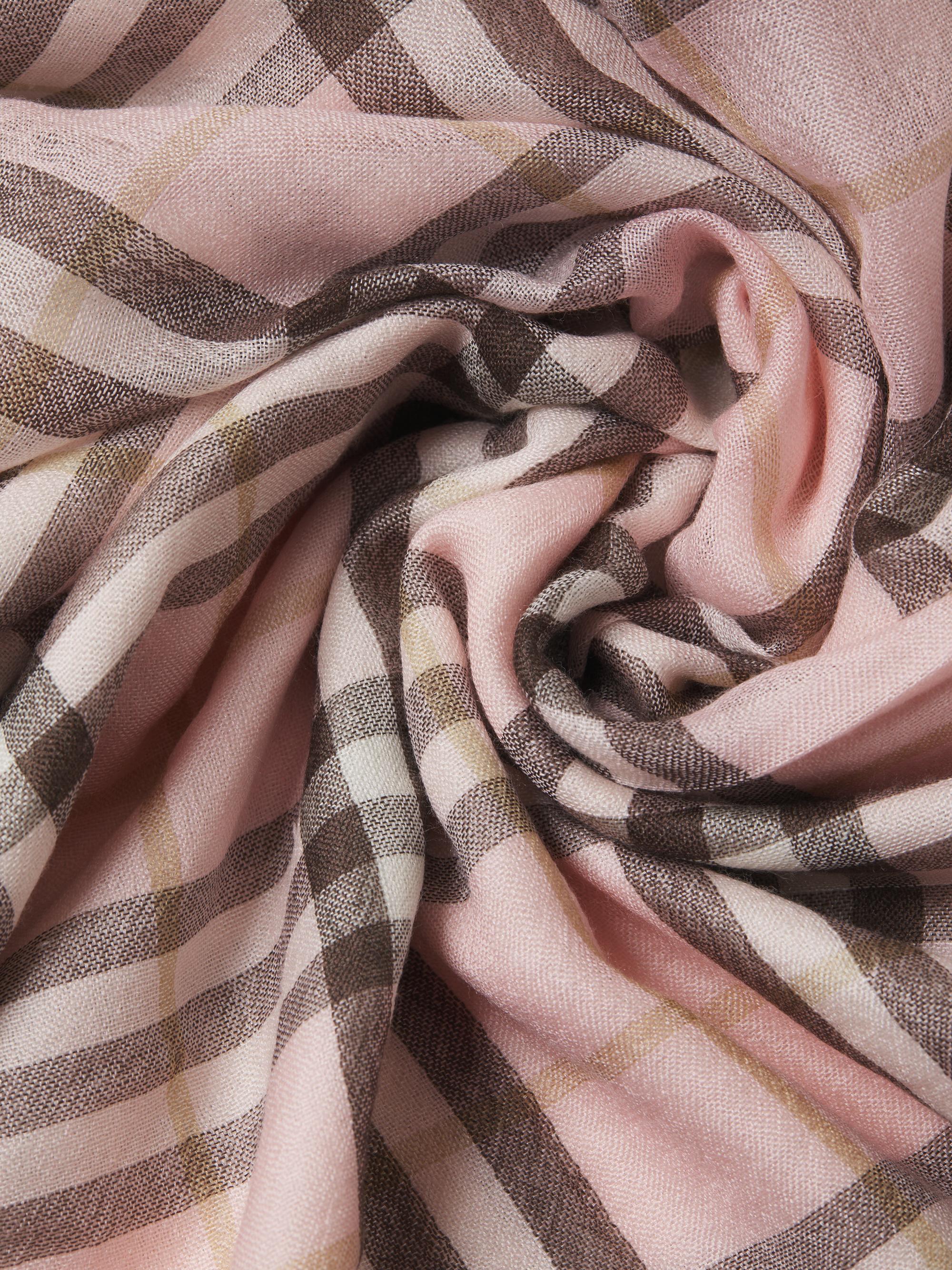 Burberry Check Double-Layered Wool-Silk Scarf | Saks Fifth Avenue