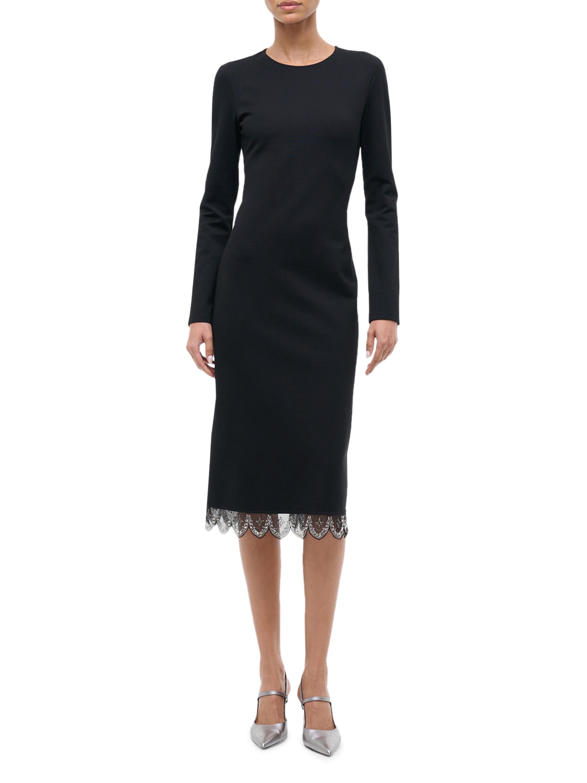 Staud Ellison Knit Pleated Midi-Dress | Saks Fifth Avenue