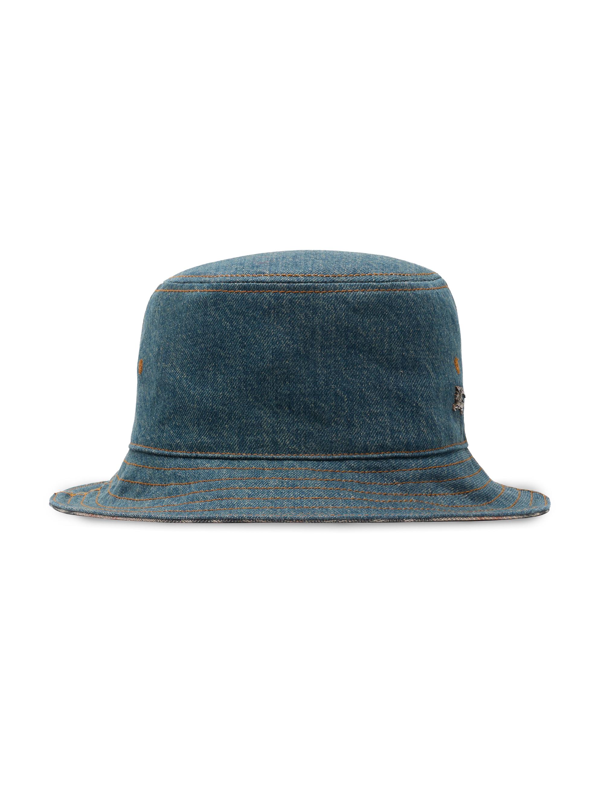 Ganni Denim Hand-Knit Bucket Hat | Saks Fifth Avenue