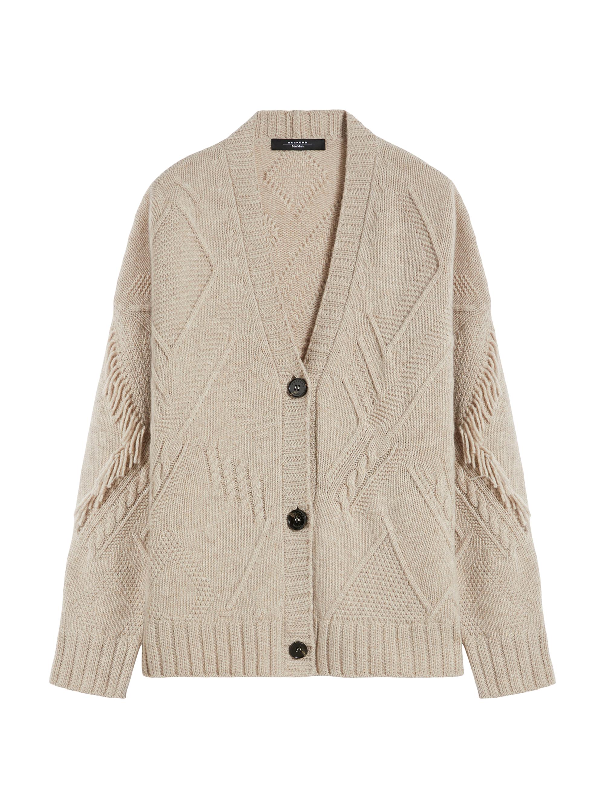 Weekend Max Mara Women's Wool Knit Cardigan - Sand Melange