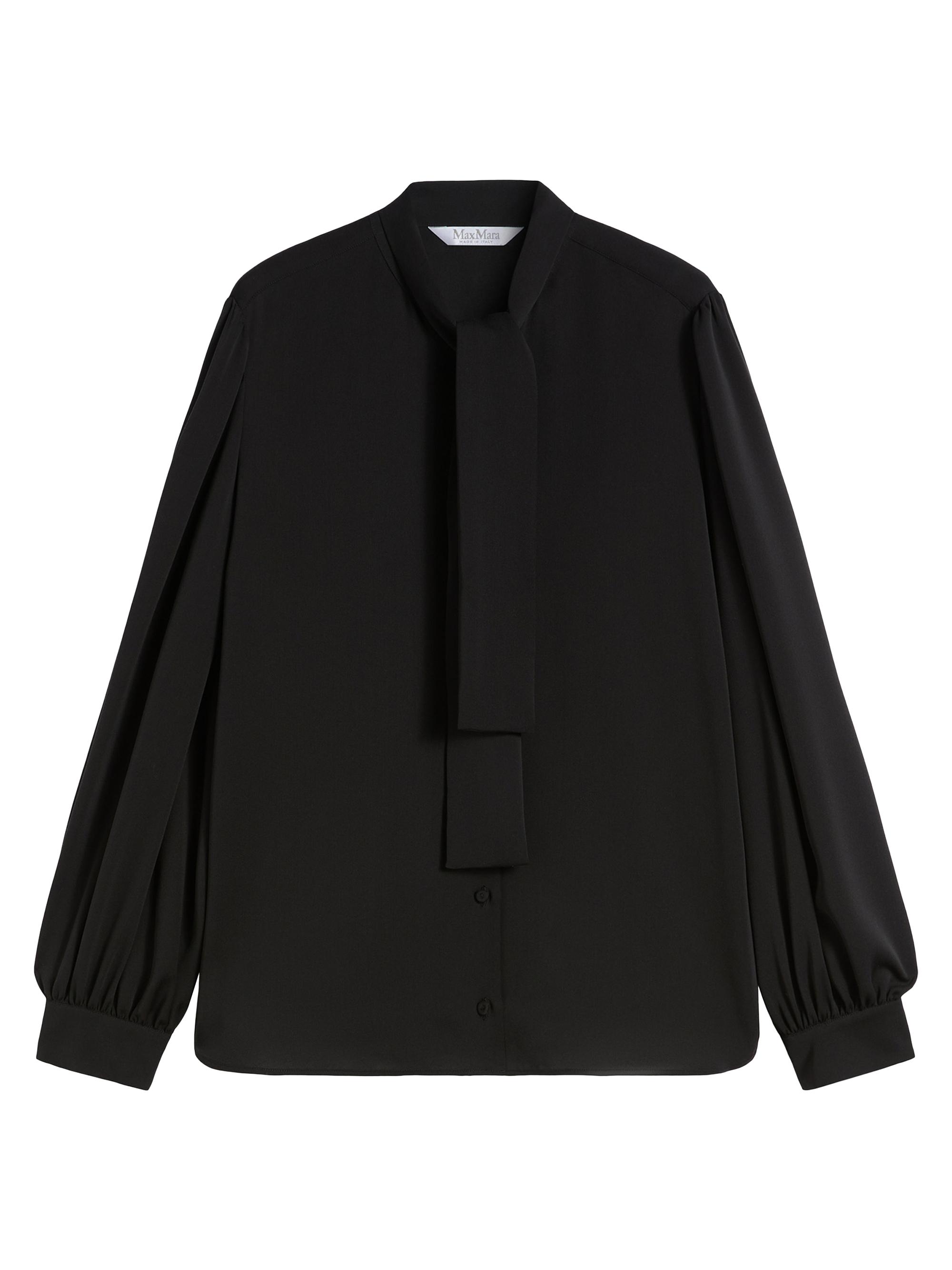 Max Mara Women's Silk Charmeuse Shirt - Black