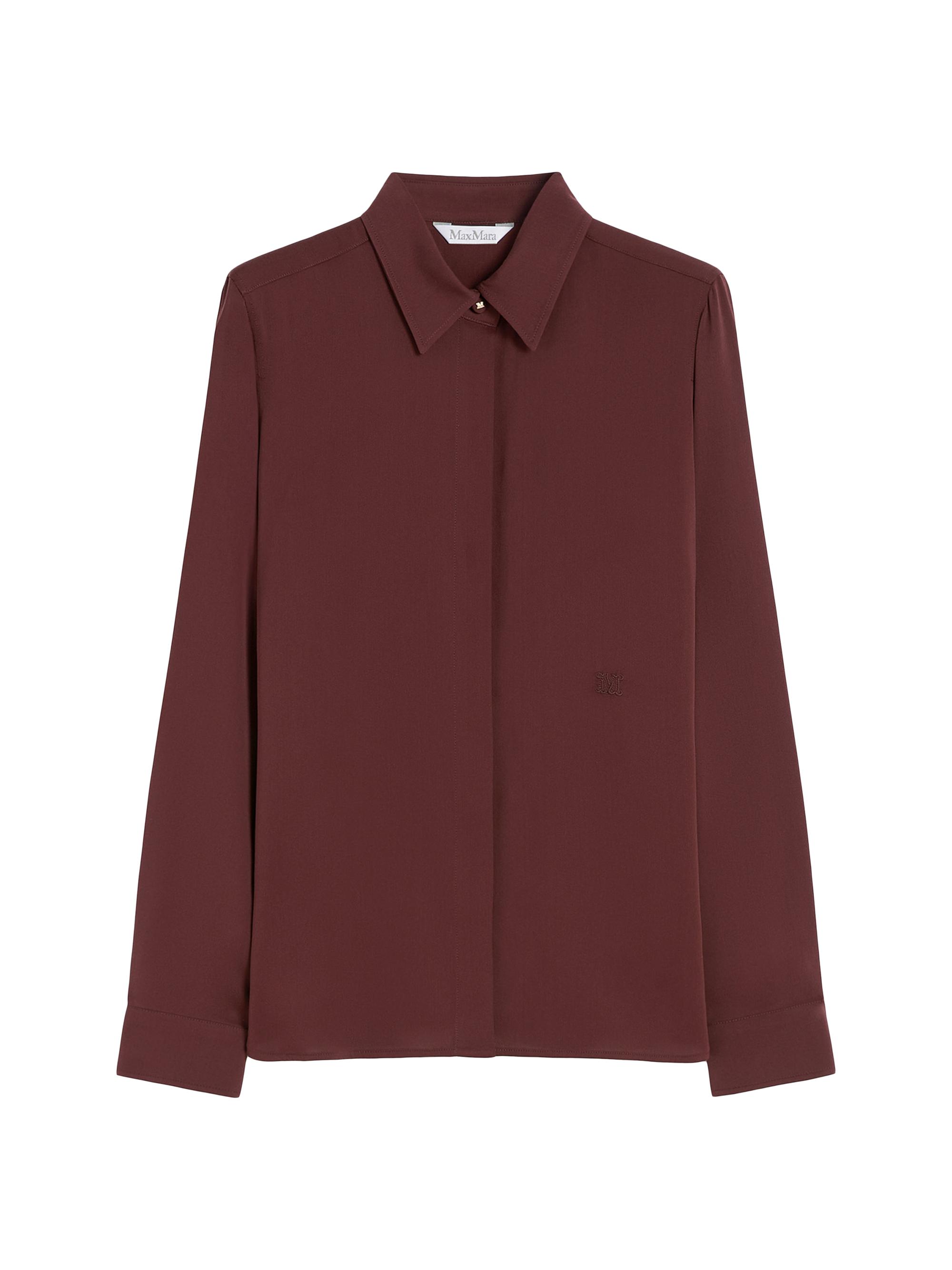 Max Mara Women's Heavy Silk Shirt - Cherry