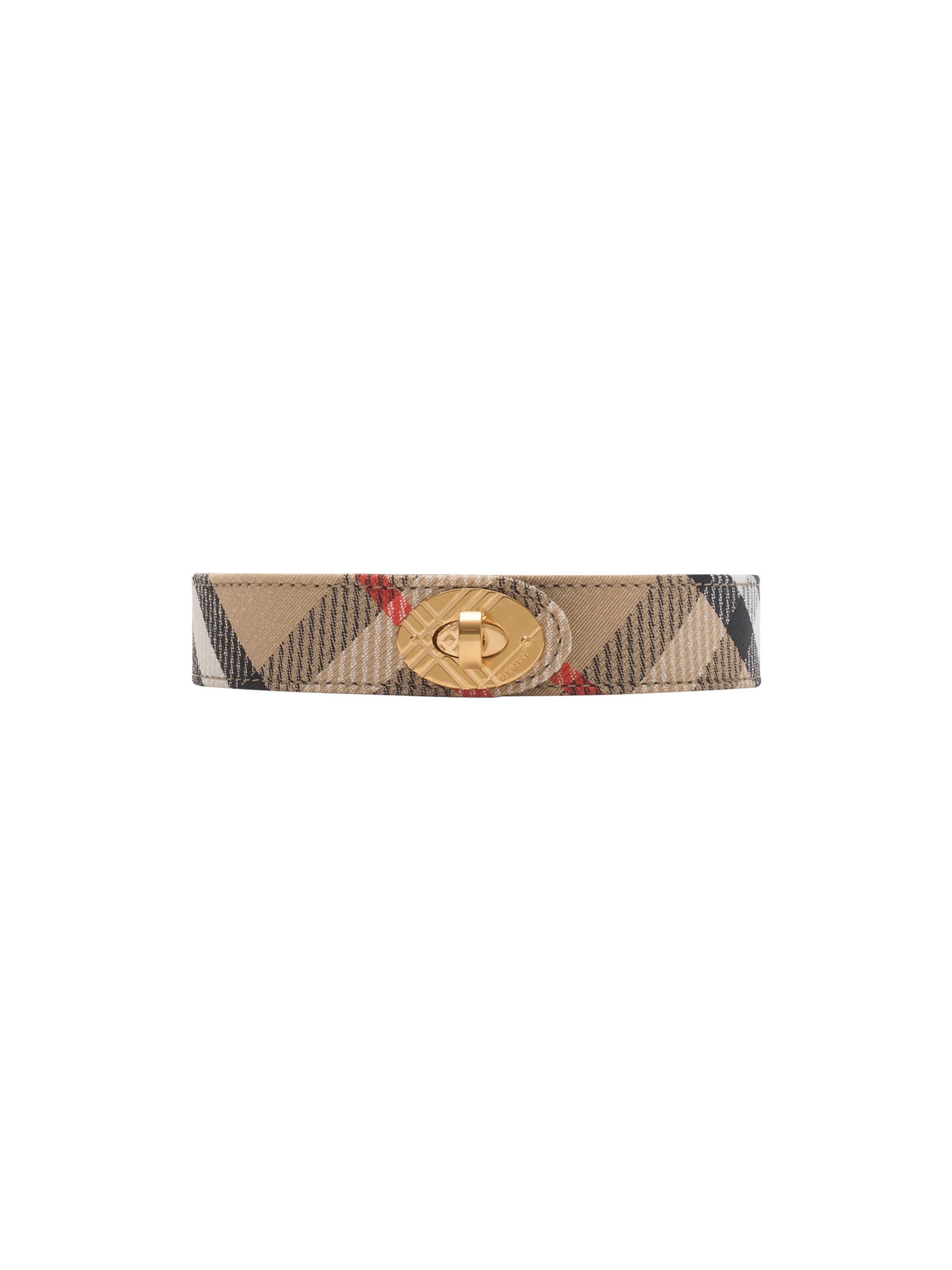 Burberry Women's Cotswolds Check Belt - Sand