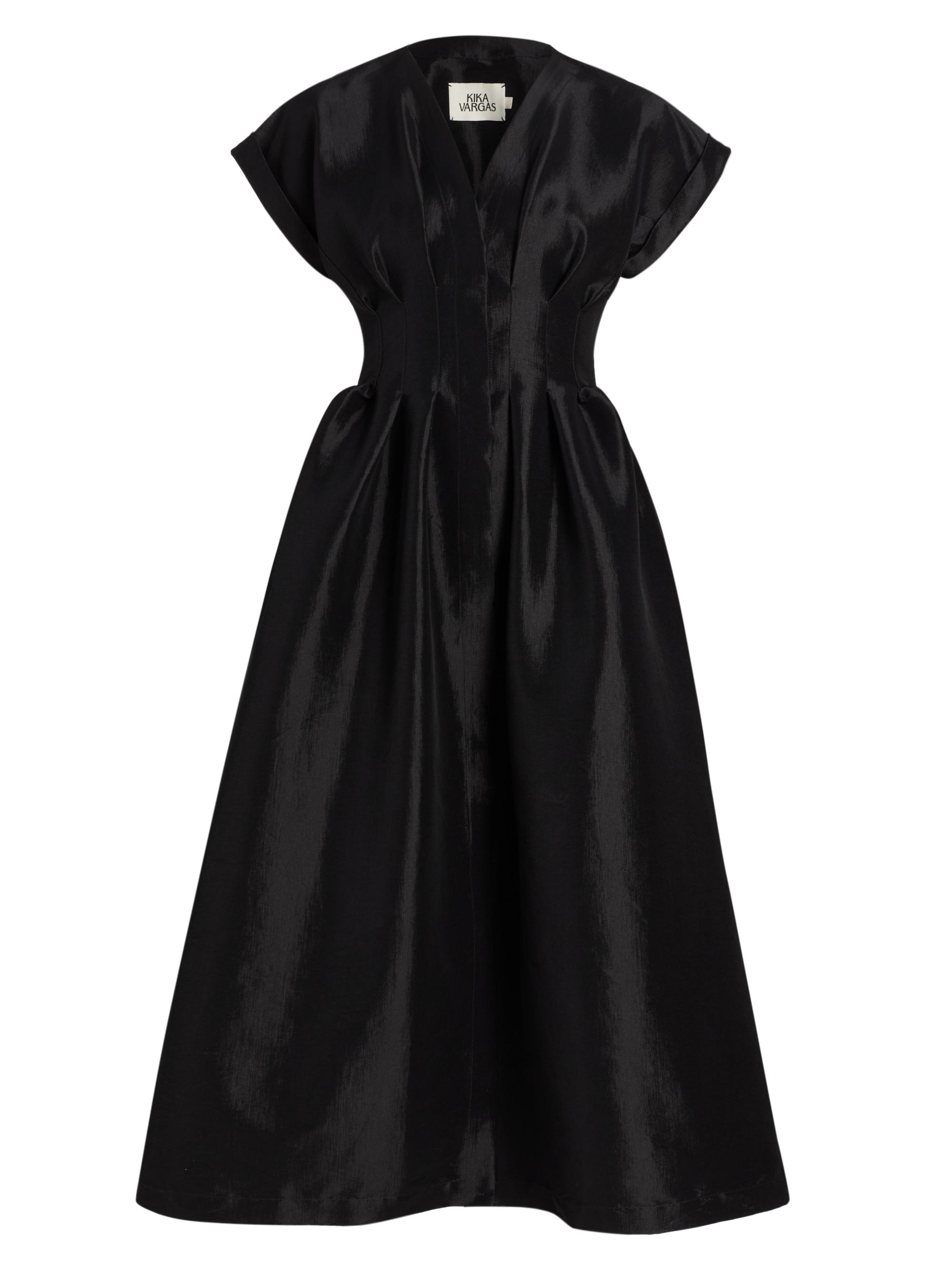 donna karan new york women's a-line halter midi dress Full Size Asymmetrical Hem Turtleneck Dress Plus Size – Charming Charlie main image 1