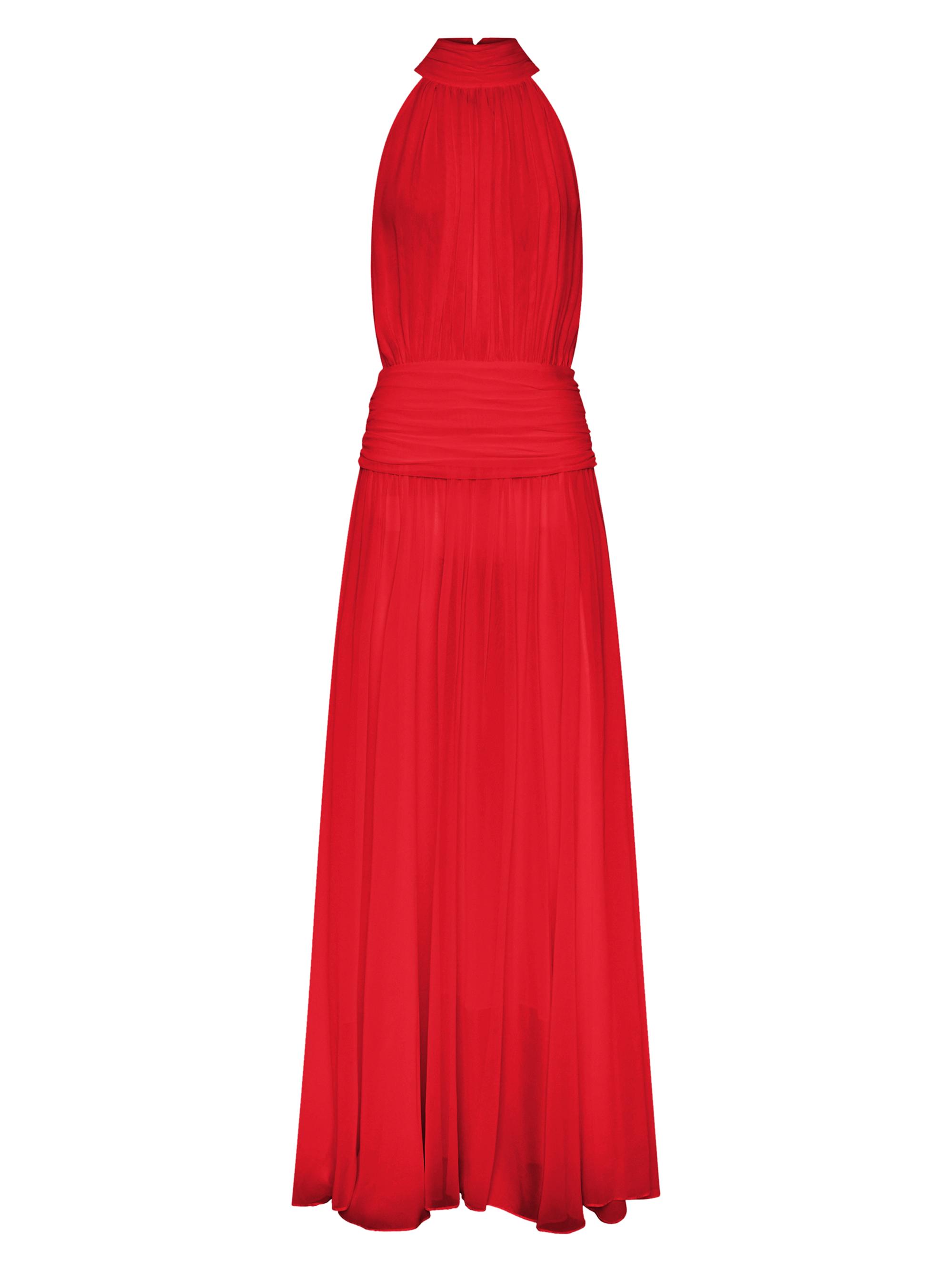 Nicholas the Label Women's Tessa Pleated Maxi Dress - Tomato