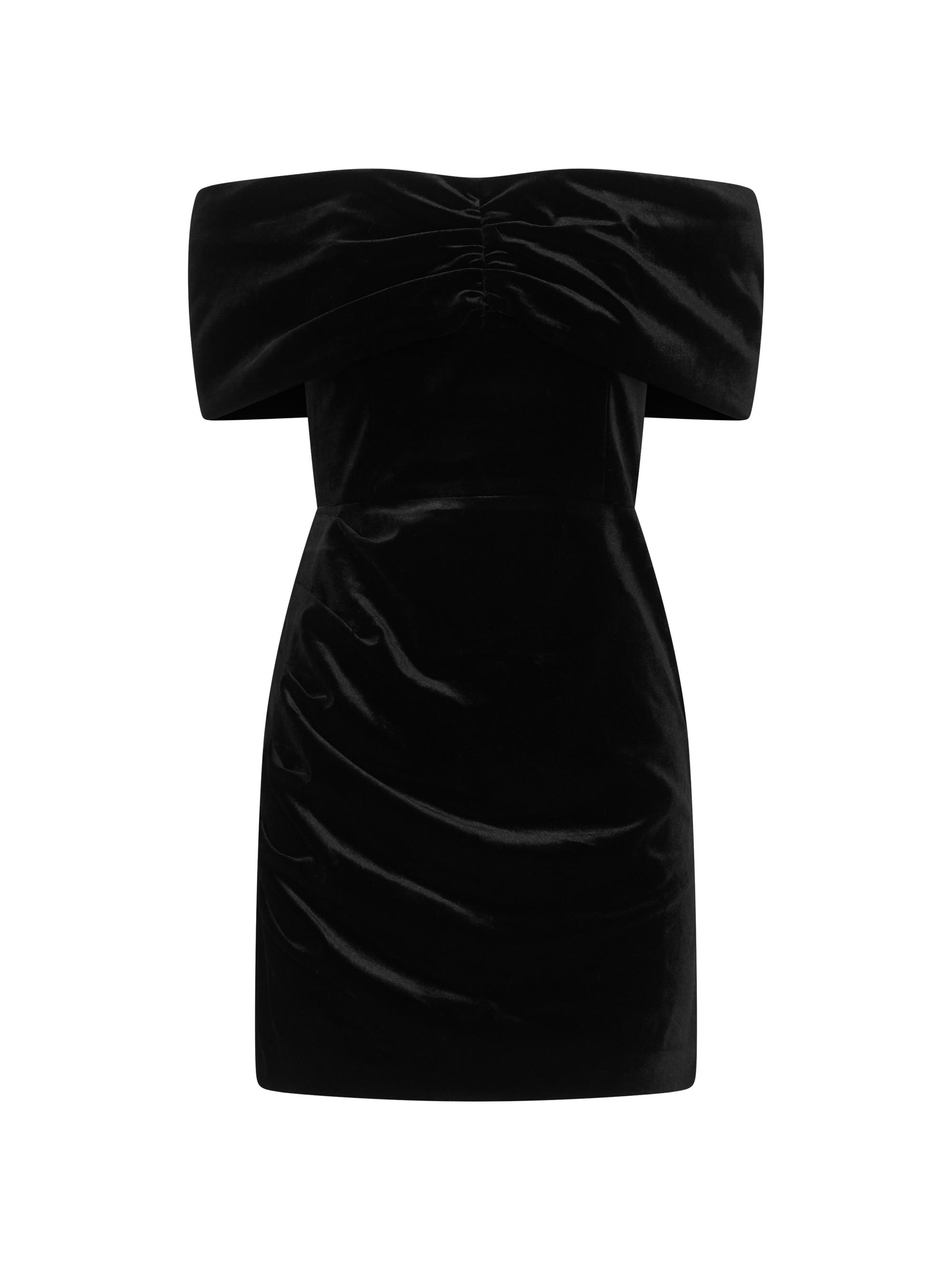 Nicholas the Label Women's Maria Off-The-Shoulder Velvet Minidress - Black