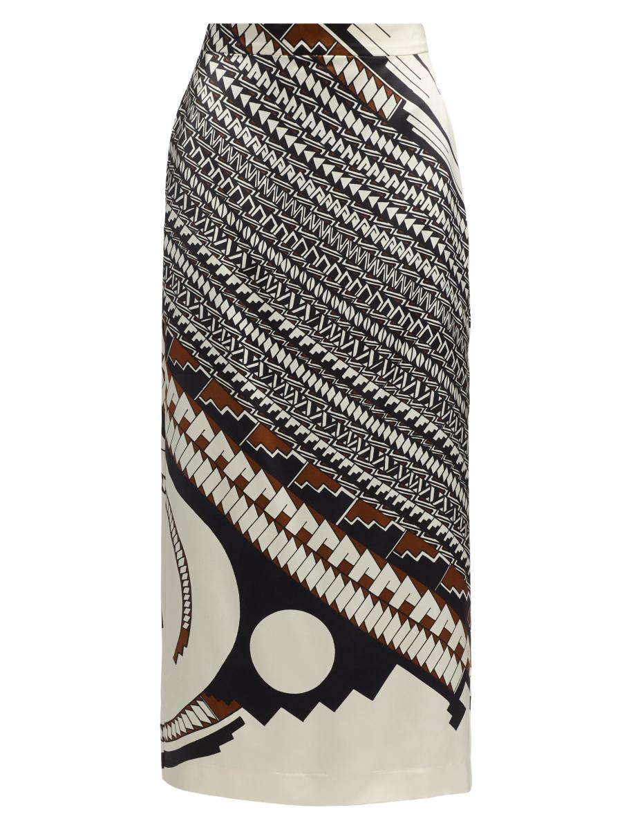 Heirlome Heirlome x Alex Jurado Lexi Geometric Satin Maxi Skirt