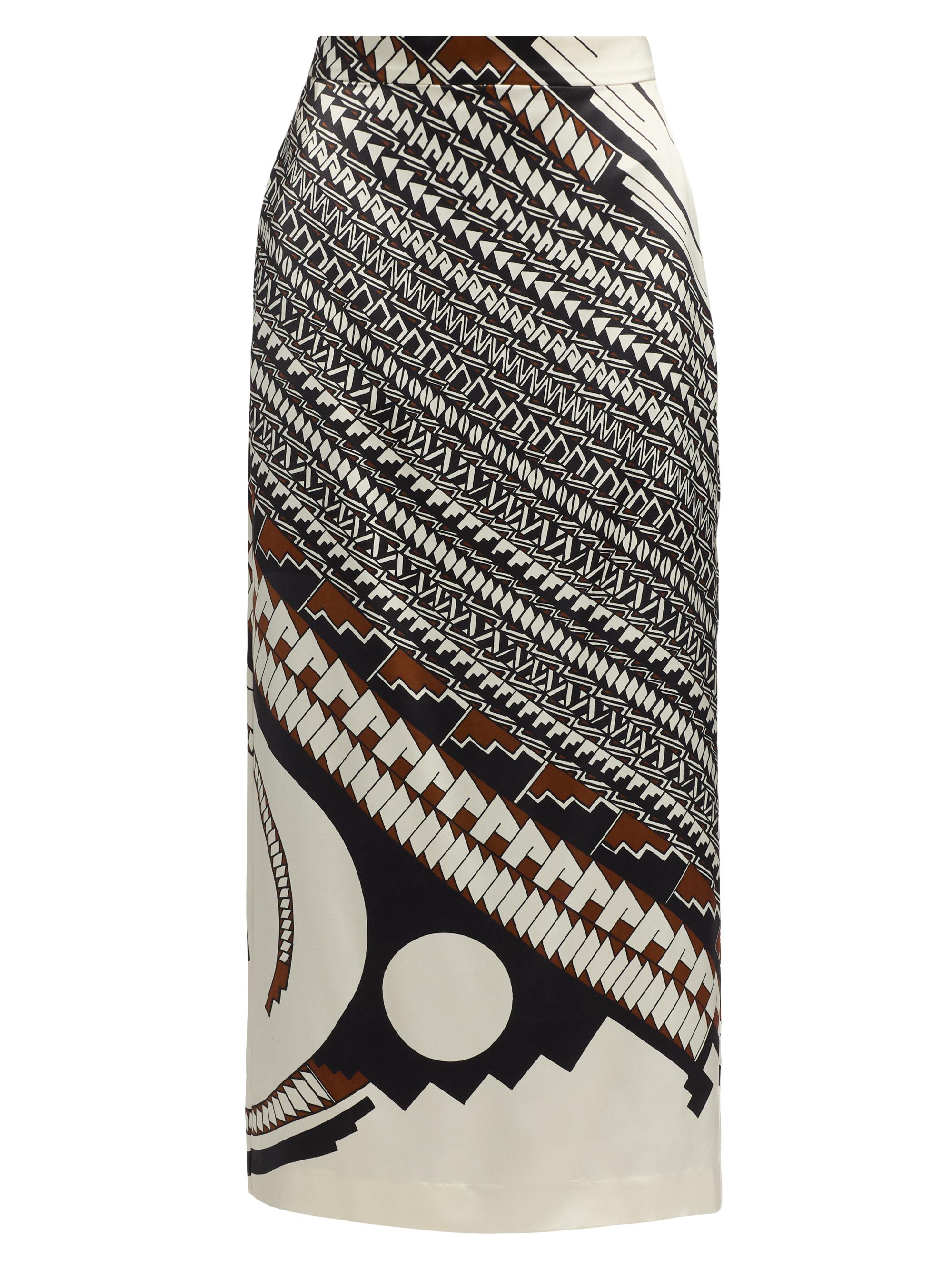 Heirlome Women's  x Alex Jurado Lexi Geometric Satin Maxi Skirt - A Jurado Print
