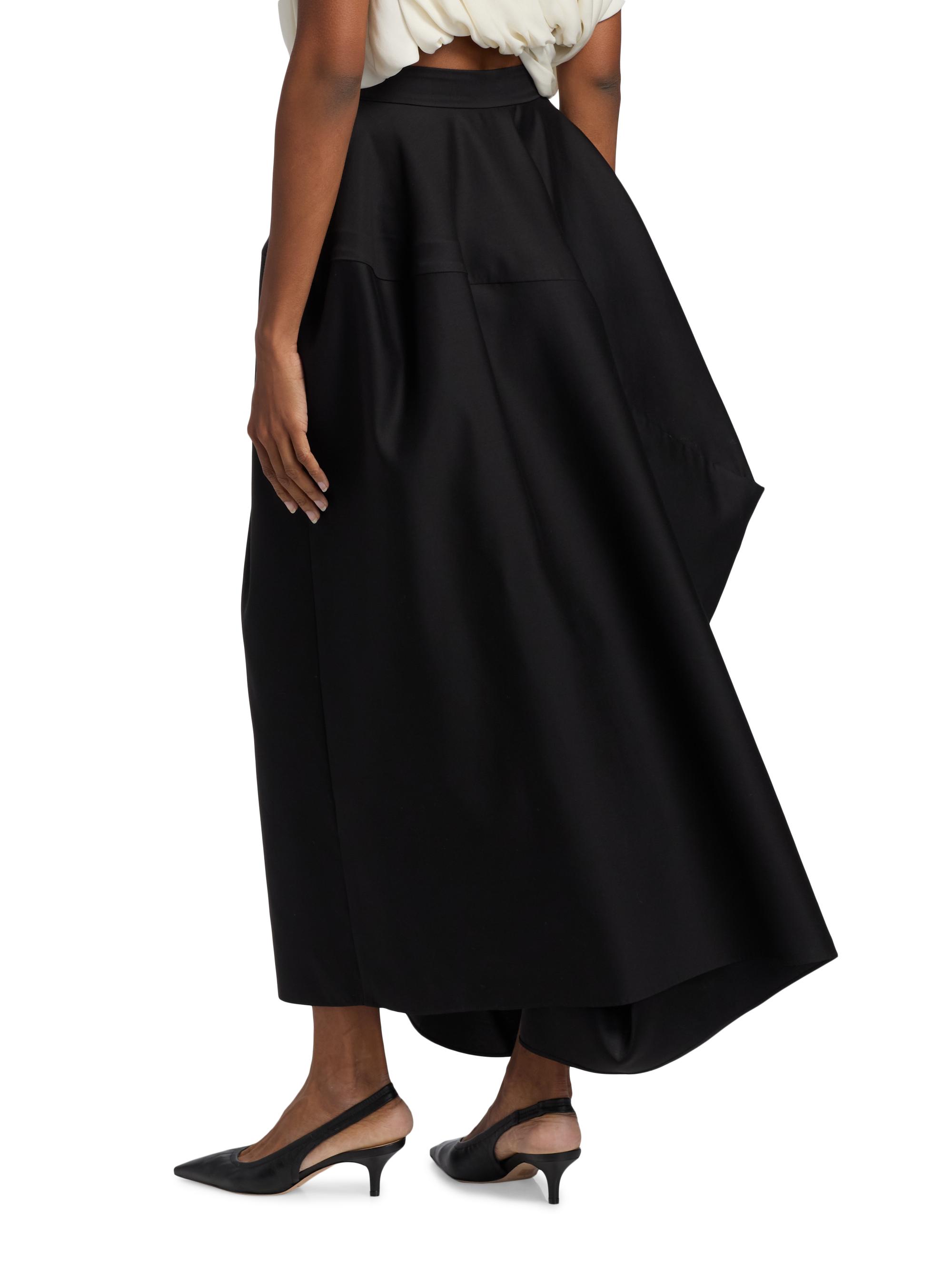 Heirlome Karla Wool-Blend Asymmetric Midi-Skirt | Saks Fifth Avenue