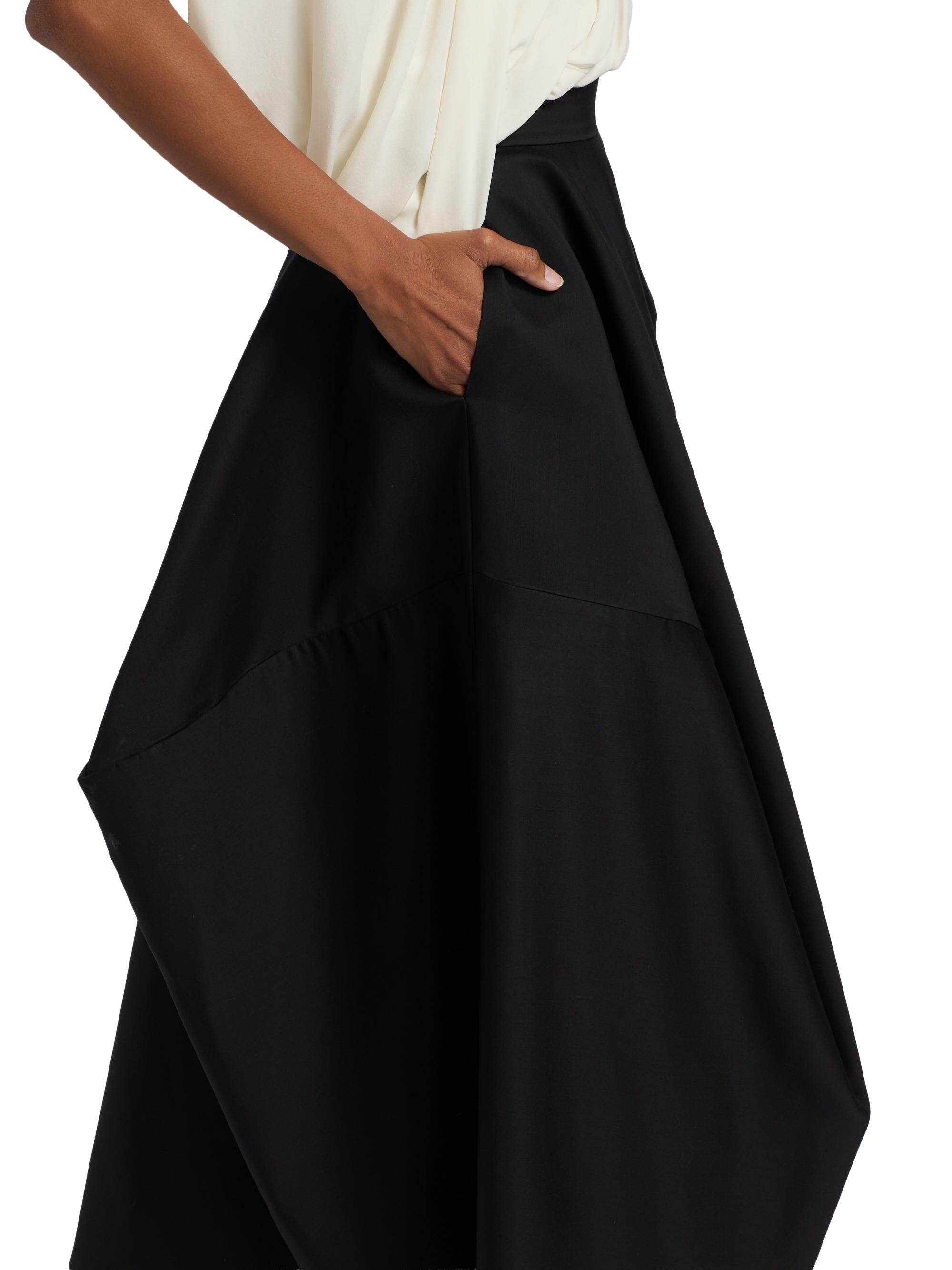 Heirlome Karla Wool-Blend Asymmetric Midi-Skirt | Saks Fifth Avenue