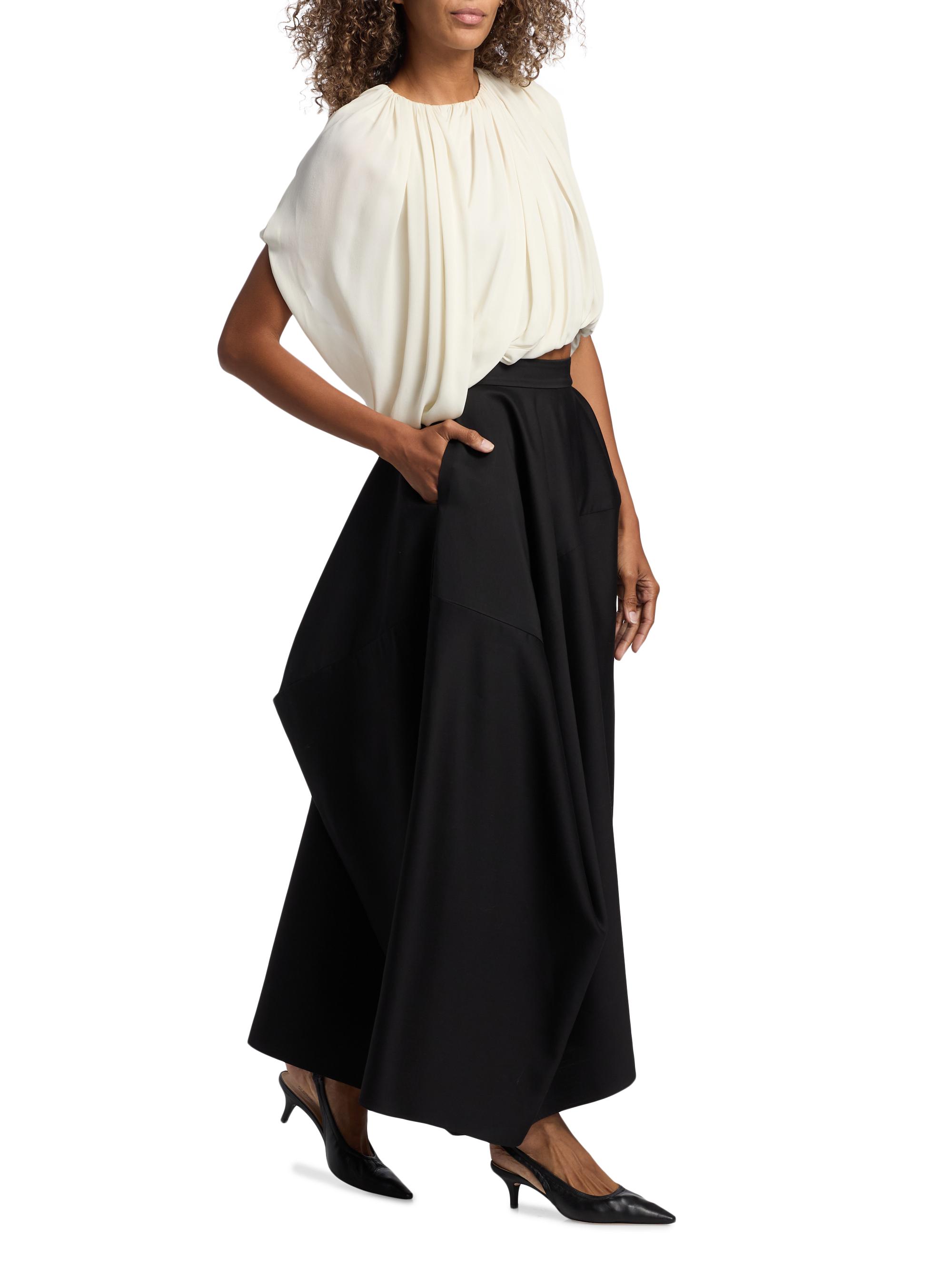 Heirlome Karla Wool-Blend Asymmetric Midi-Skirt | Saks Fifth Avenue